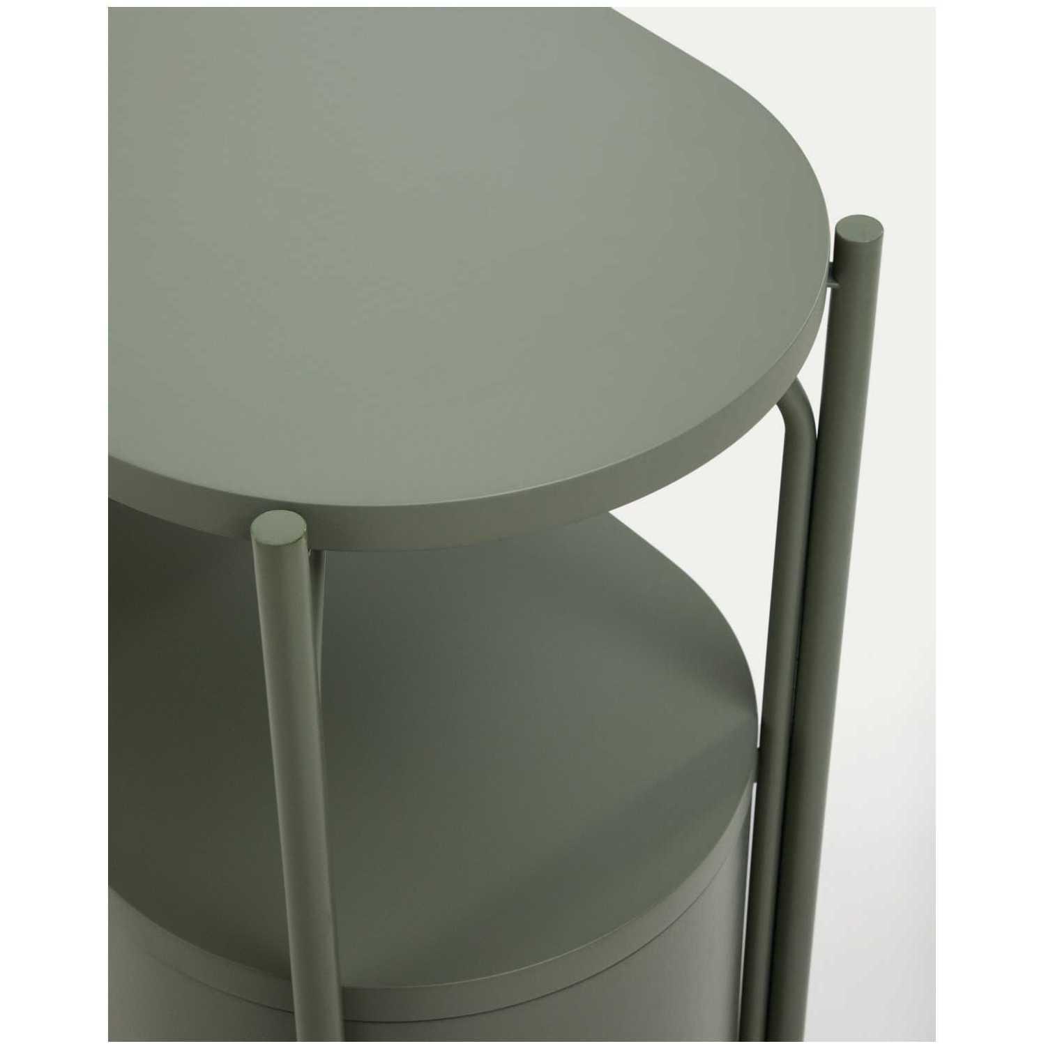 Badezimmermöbel Arely mit Stahlgestell und grün lackiertem MDF 90x40