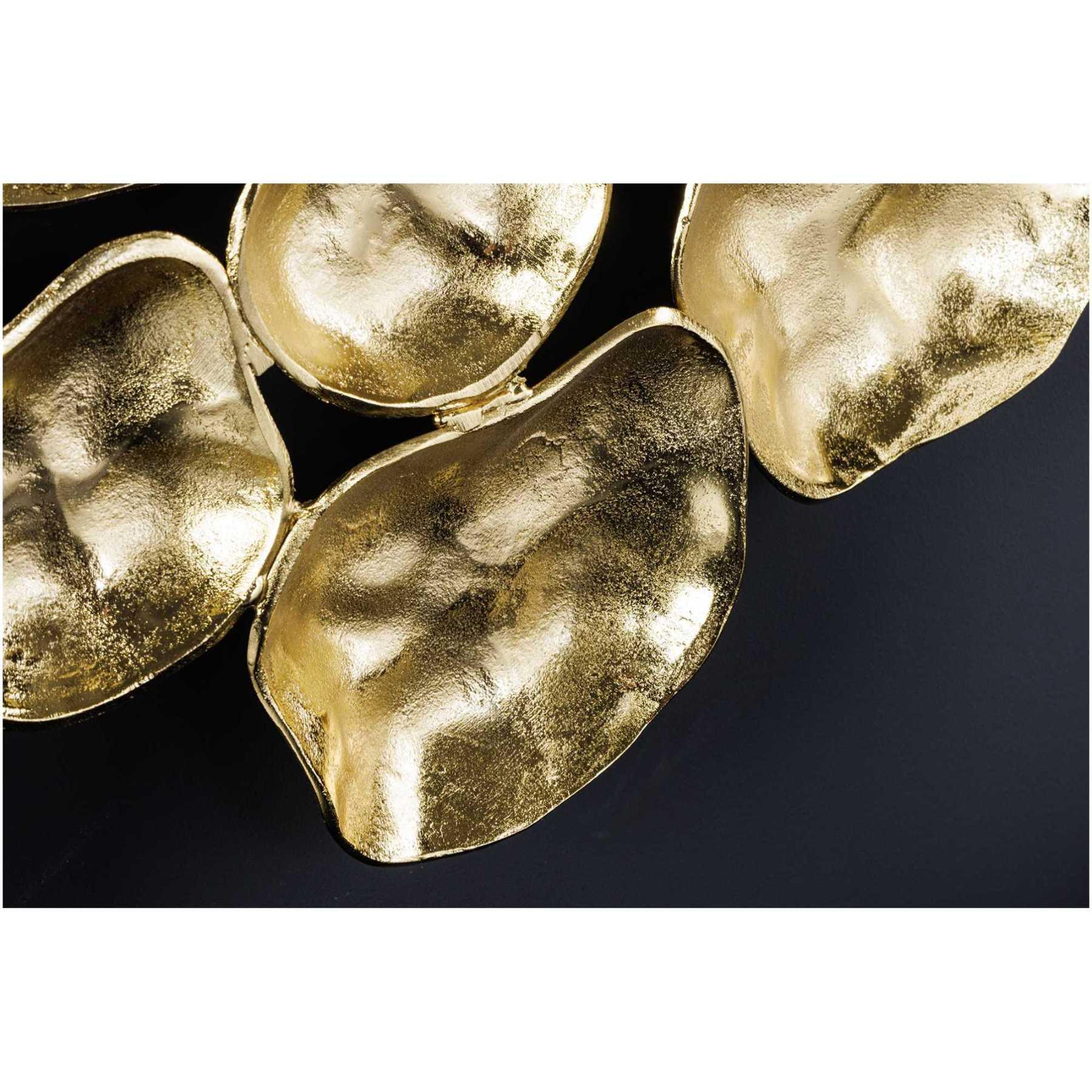 Wanddekoration Bowl Metall gold 100cm Handgemacht