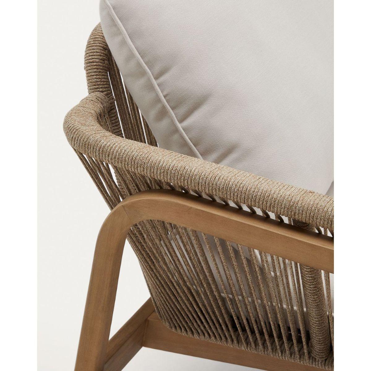 Garten Sitzgruppe Ecklounge Vellana Akazienholz Seil 100% FSC