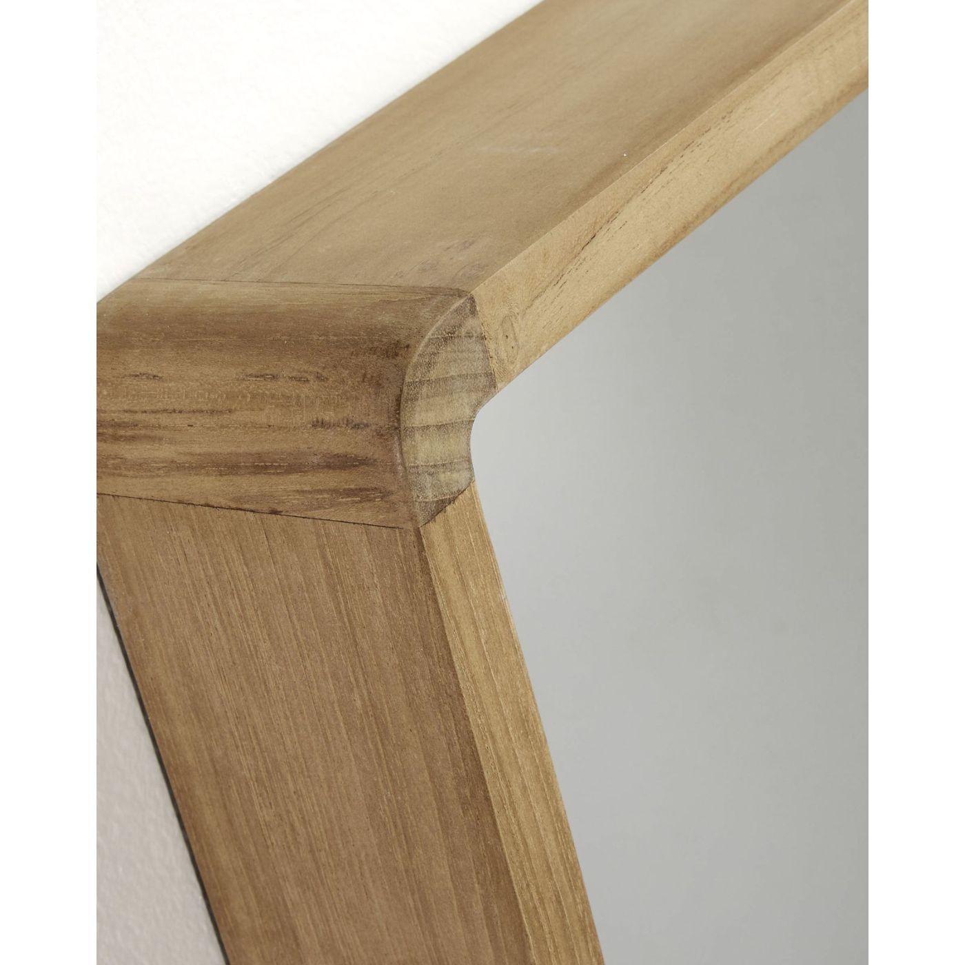 Wandspiegel Kuveni Teakholz natur 80x65