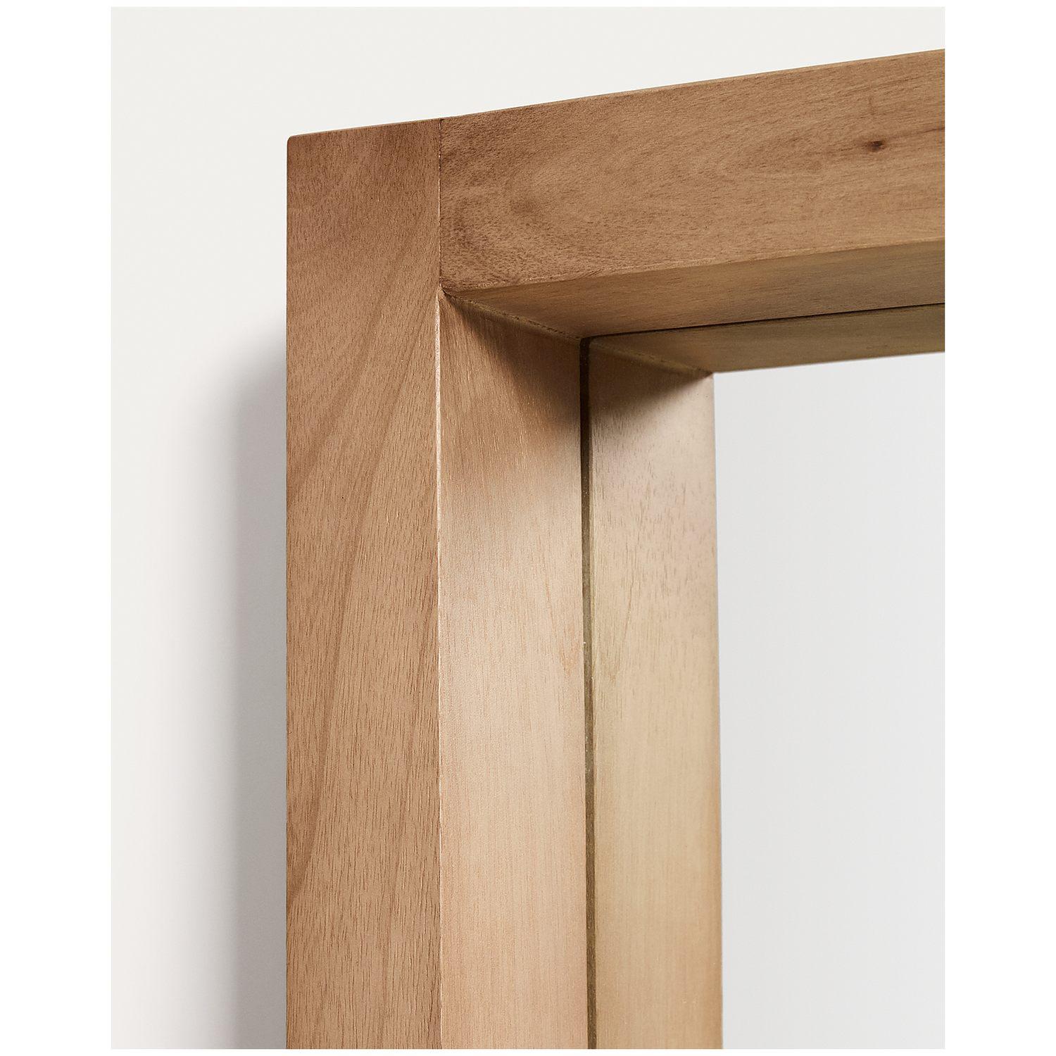 Standspiegel Vatro aus massivem Mangoholz in natürlichem Ton 52x181 FSC 100%