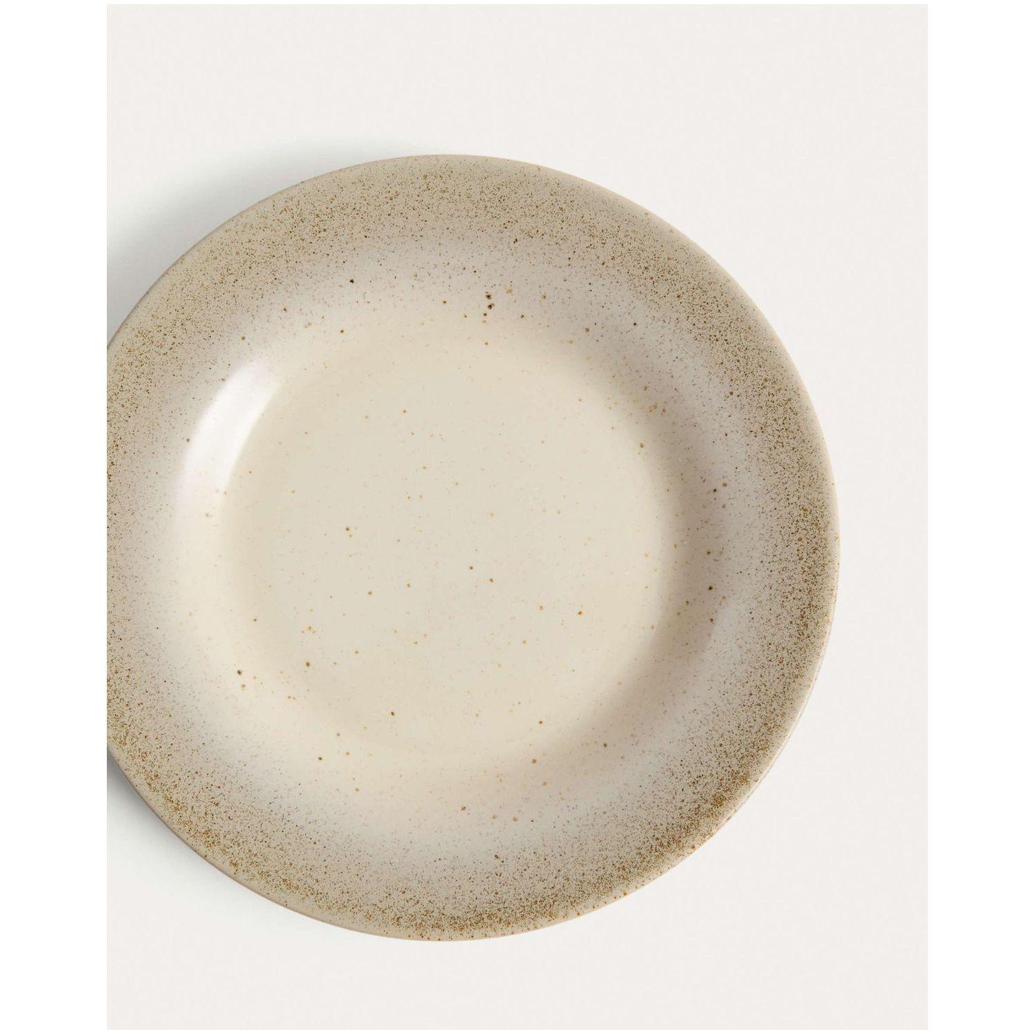 Dessertteller Sarel aus Keramik in Beige