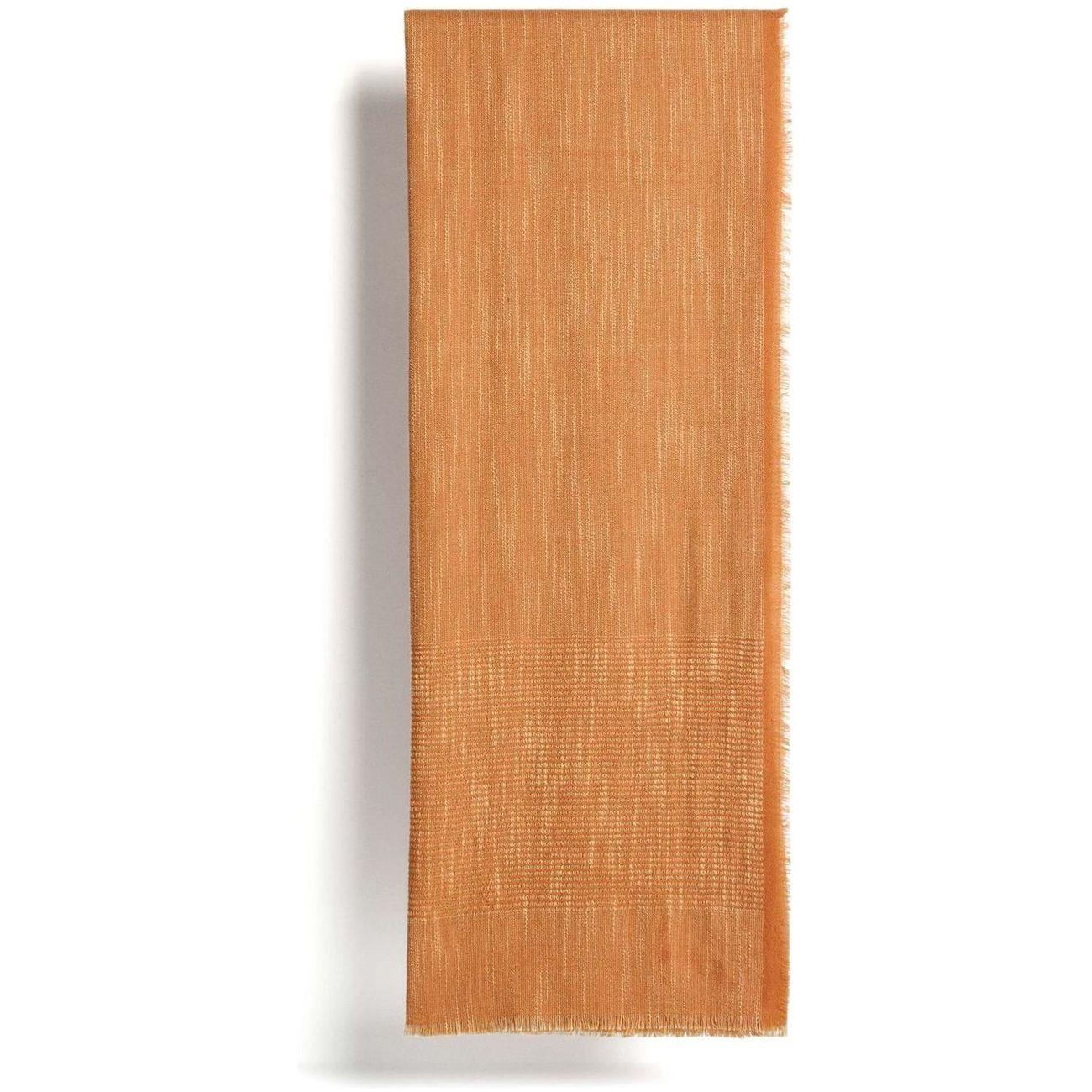 Decke Sareli aus Wollmischgewebe orange 130x170