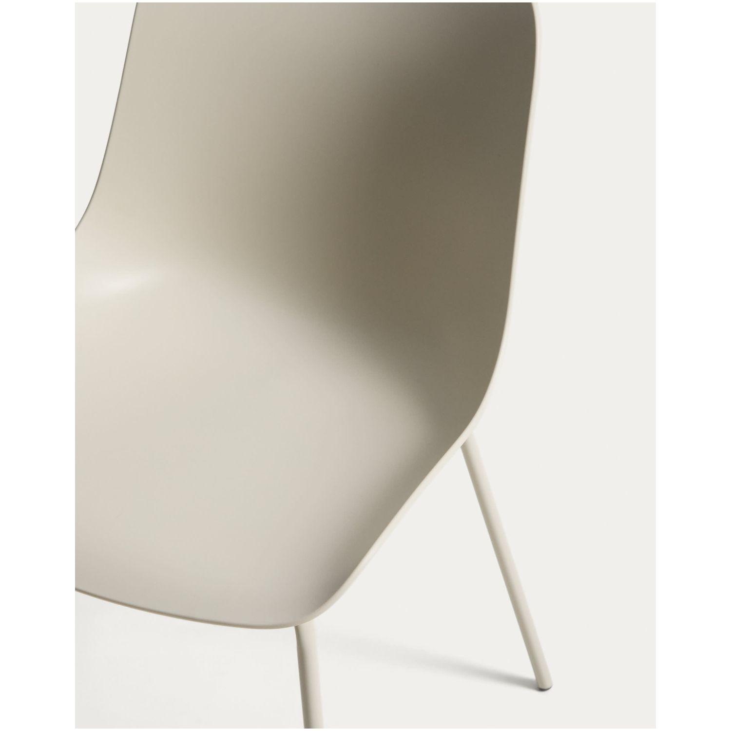 Esszimmerstuhl Altea Kunststoff Stahl beige