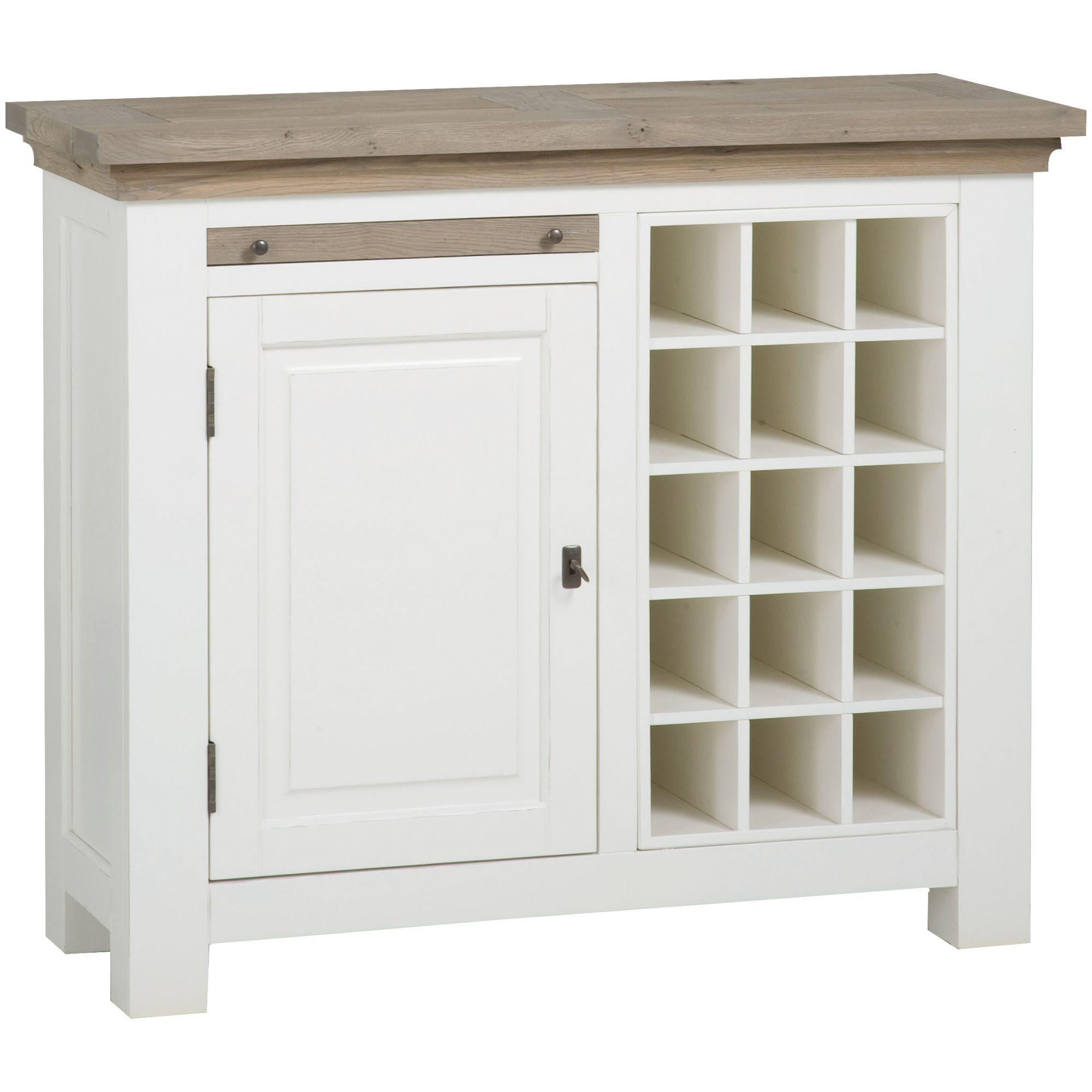 Weinschrank Marseille 104x90 Eichenholz Kiefernholz
