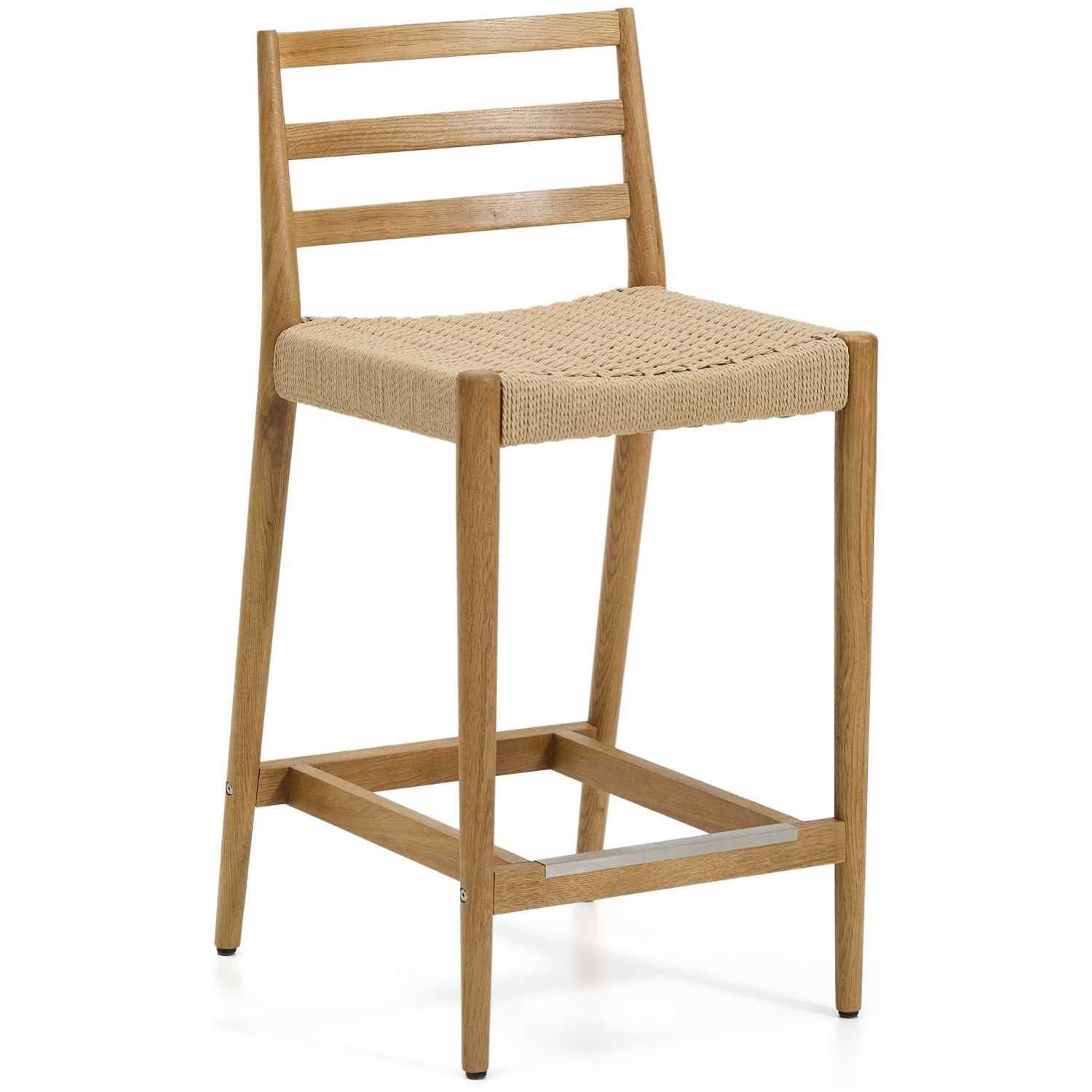 Barhocker Analy Eichenholz massiv natur Sitzhöhe 65 100% FSC