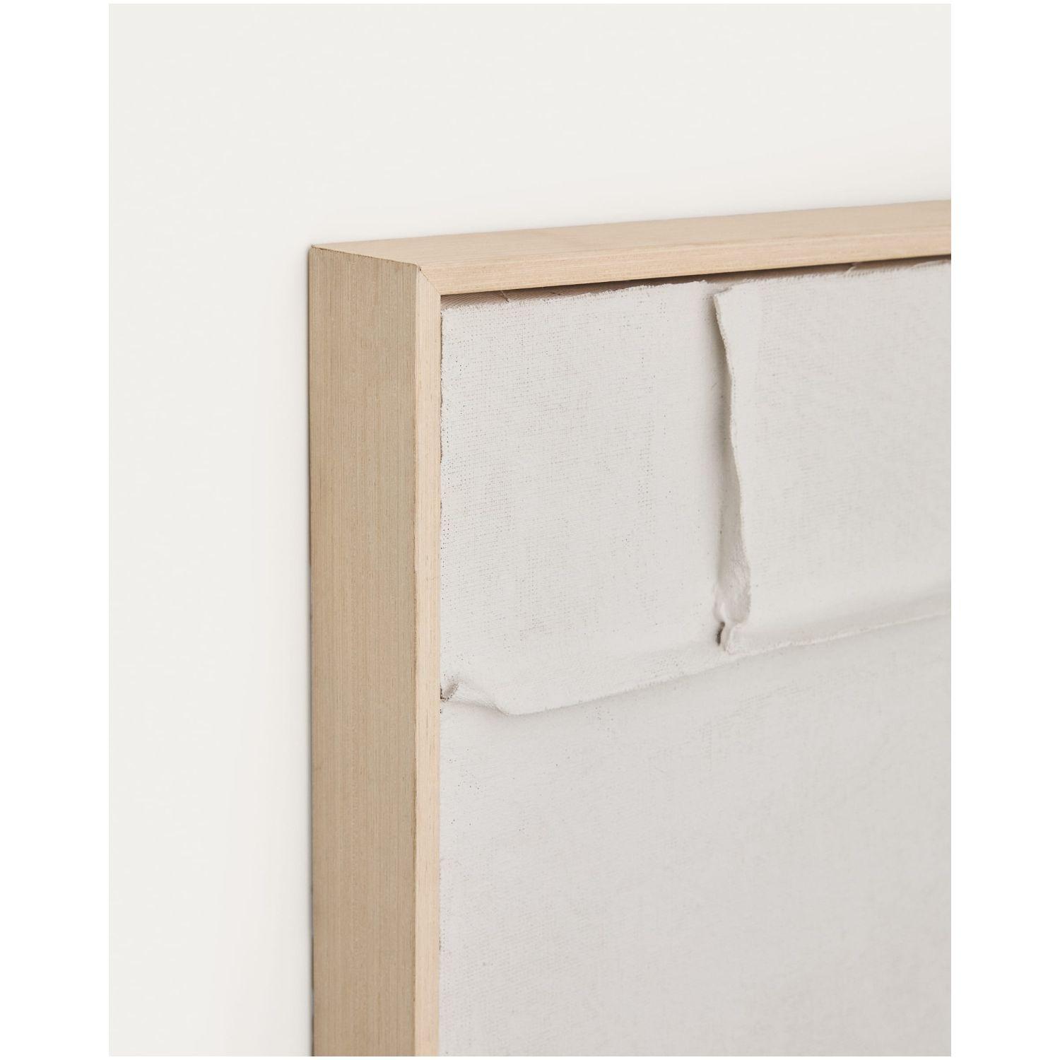 Bild Klis aus Leinen mit geometrischen Formen weiss 60x90