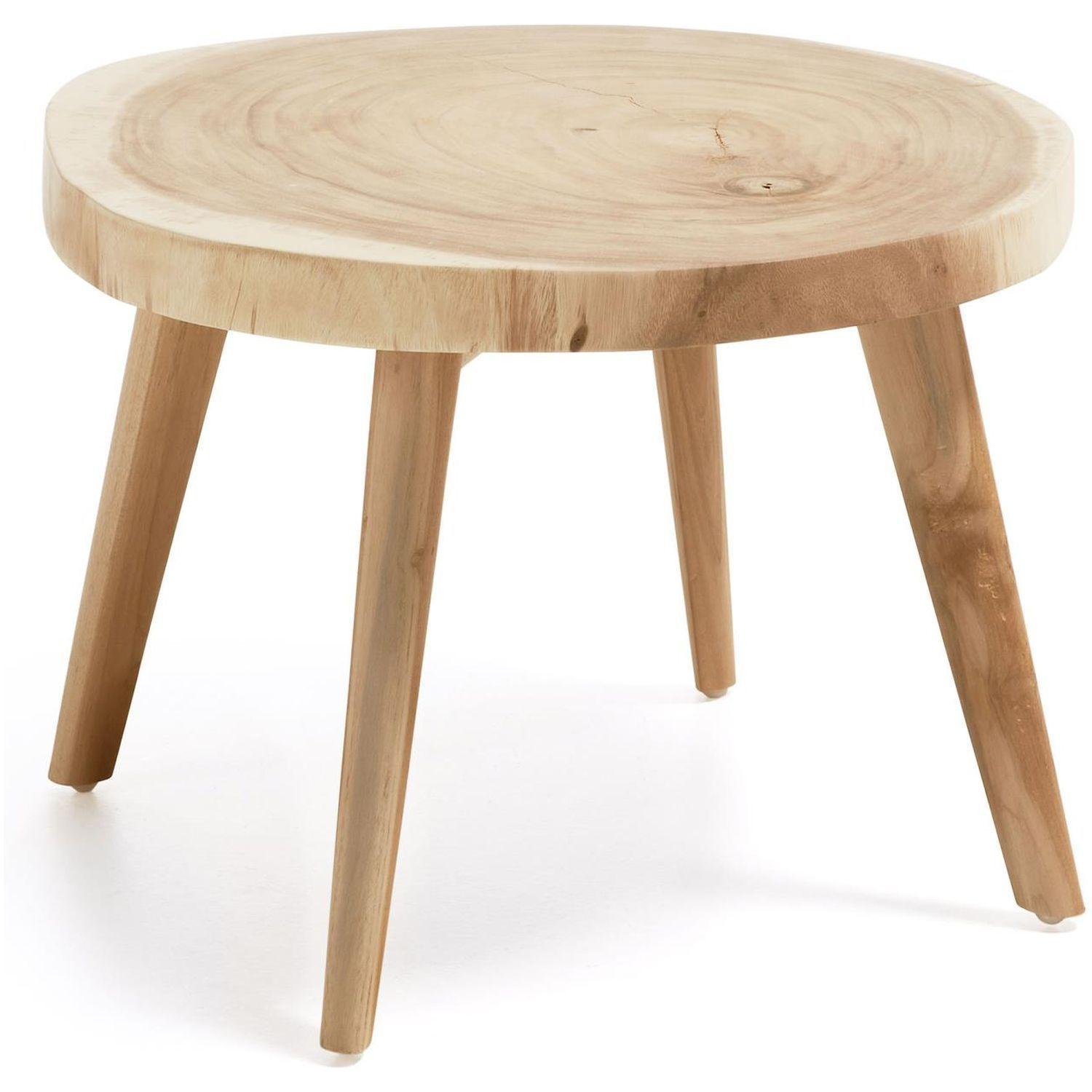 Couchtisch Baumstamm Mungurholz natur 65x65
