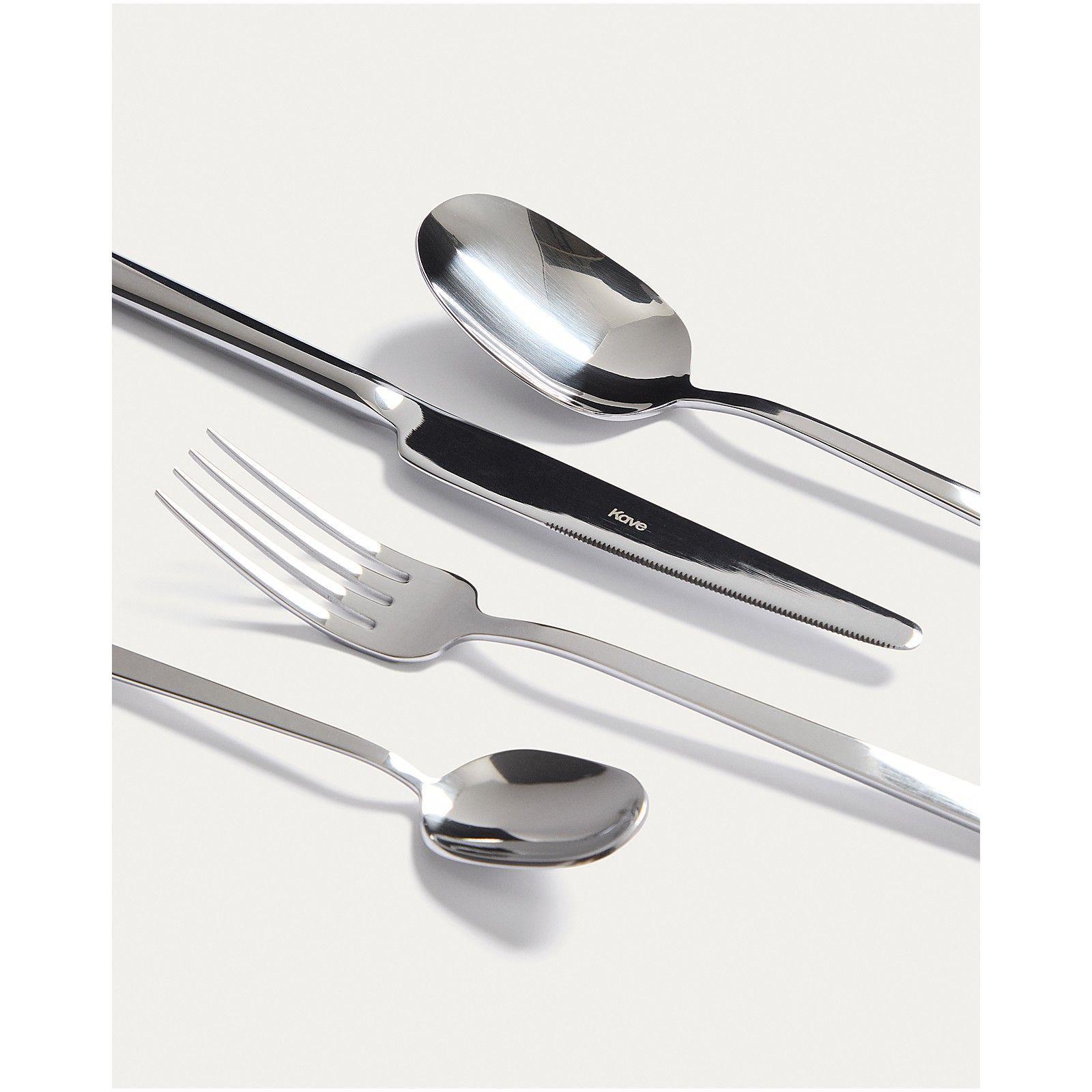 16-teiliges Edelstahl-Besteckset Dilora mit glänzendem Finish