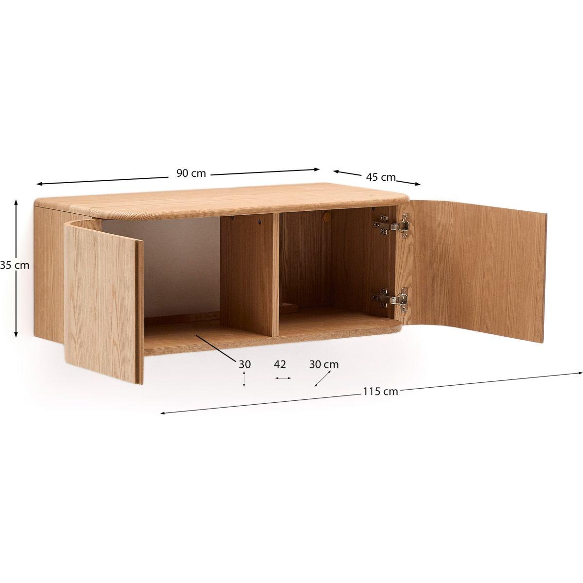 Badezimmermöbel Salaya Eschenfurnier FSC Mix Credit 90x45