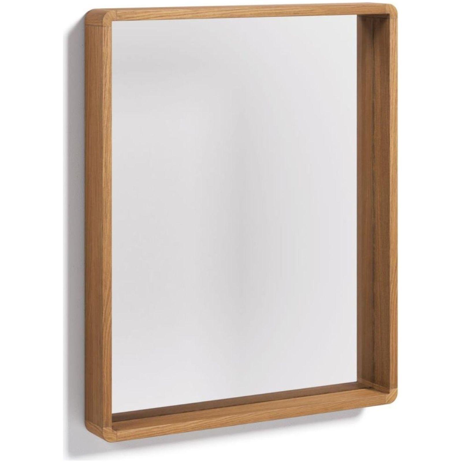 Wandspiegel Kuveni Teakholz natur 80x65