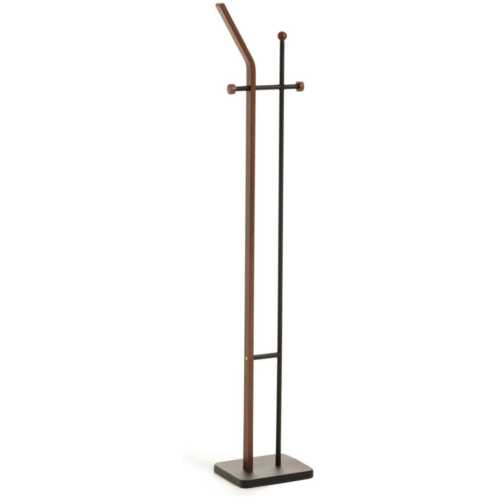 Garderobenständer Magali Walnussfurnier Stahl 172 cm