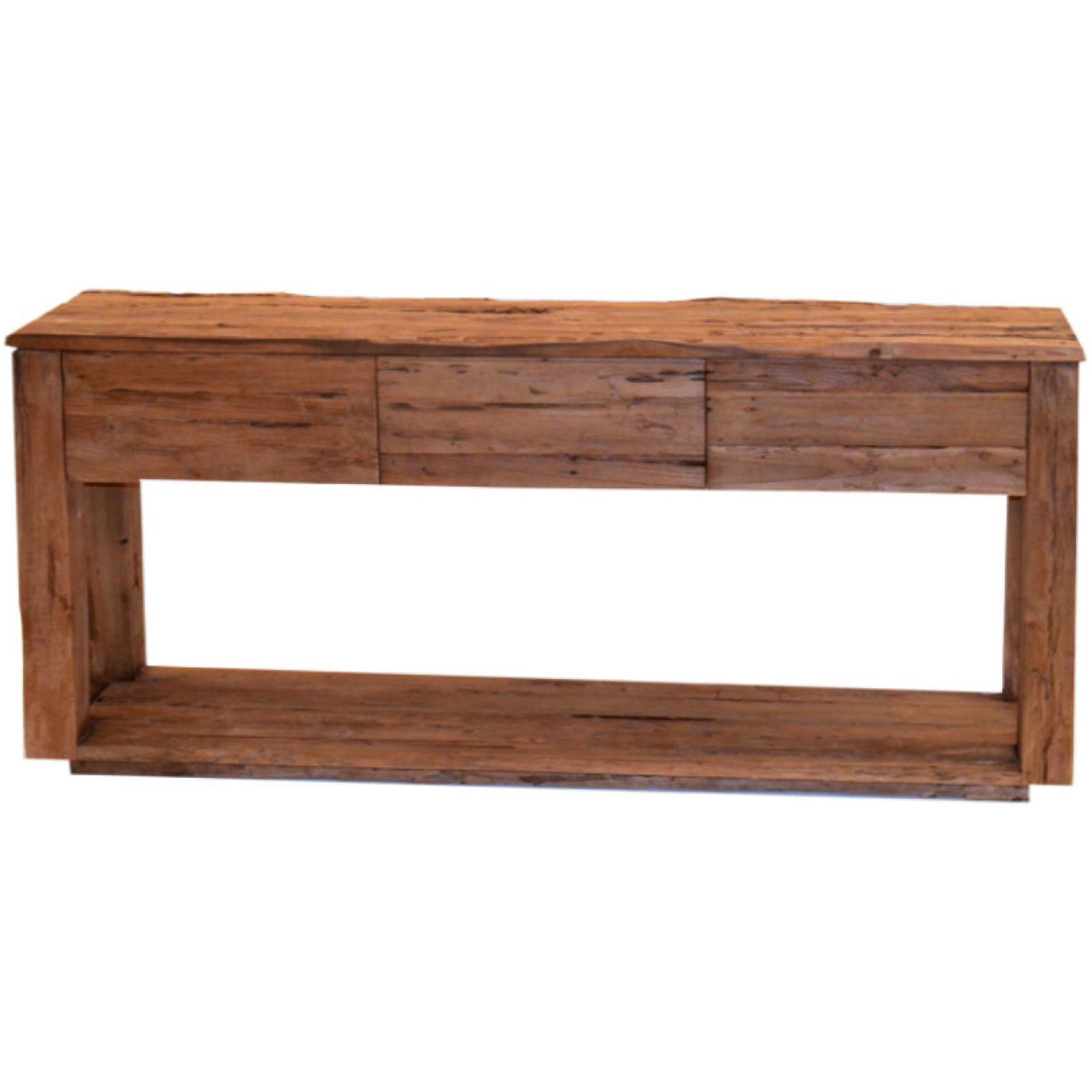 Konsole Sideboard Rustikal recyceltes Teakholz natur 160