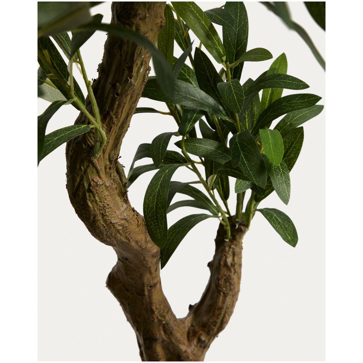 Kunstpflanze künstlicher Olivenbaum mit weissem Topf 250