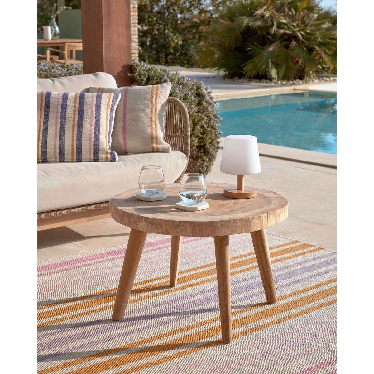 Couchtisch Baumstamm Mungurholz natur 65x65