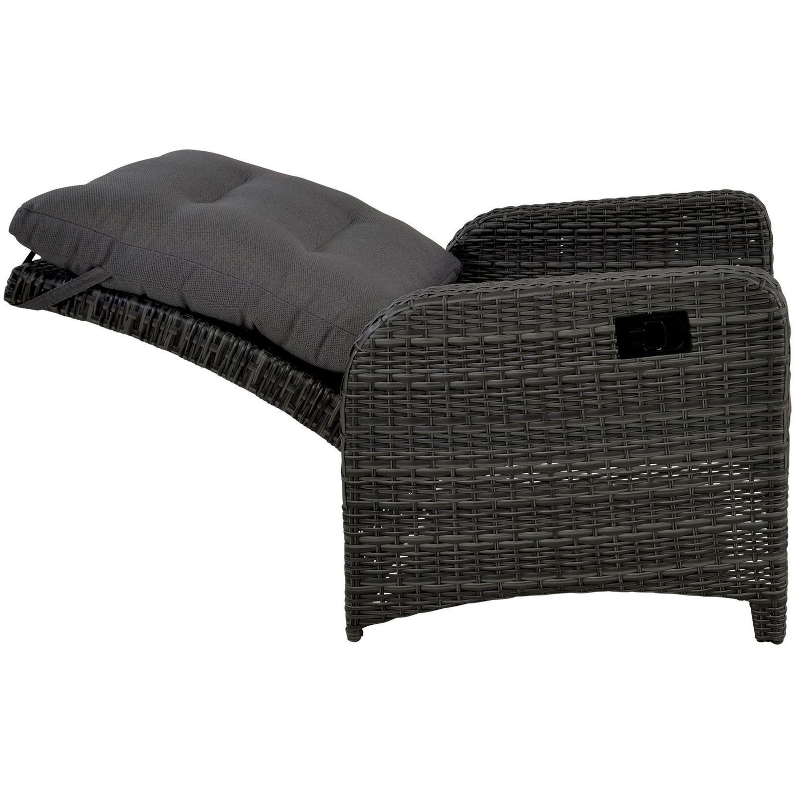 Garten Loungesessel verstellbar Poly Rattan Nino (mit Funktion)