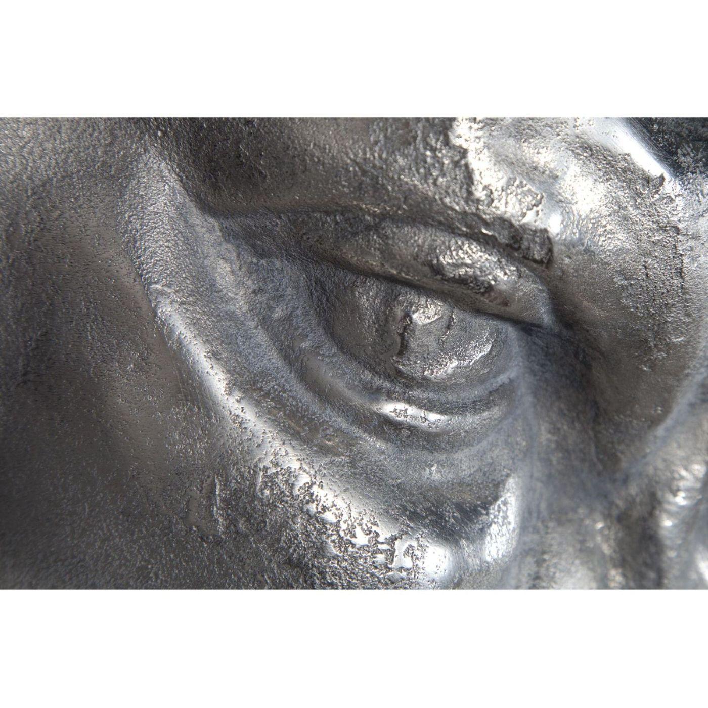 Wanddekoration Bull Schädel 65cm silber