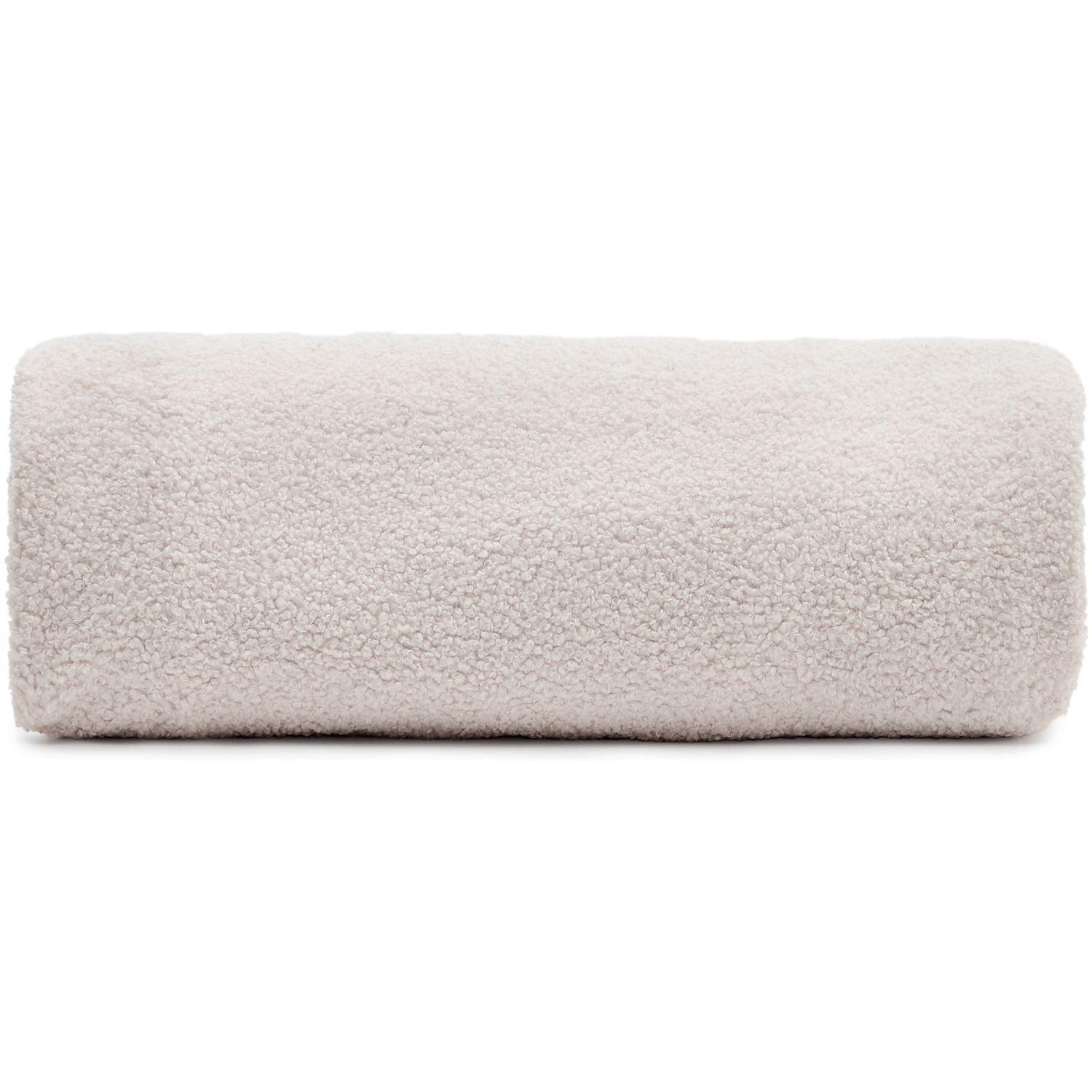 Ersatzbezug 120x120 Fusshocker Kaeli in Bouclé Farbe Écru