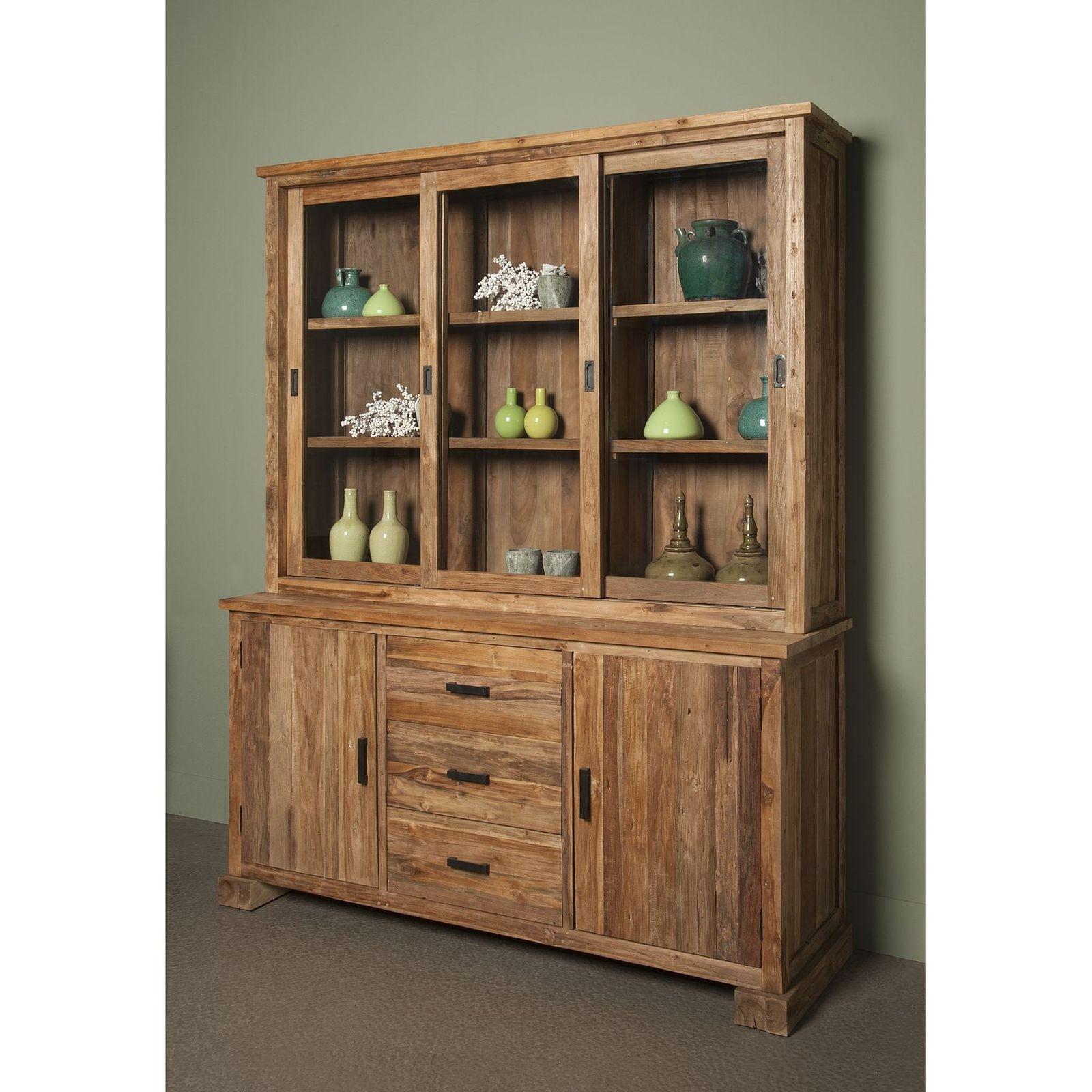 Buffetschrank Francesco 180x220 recyceltes Teakholz
