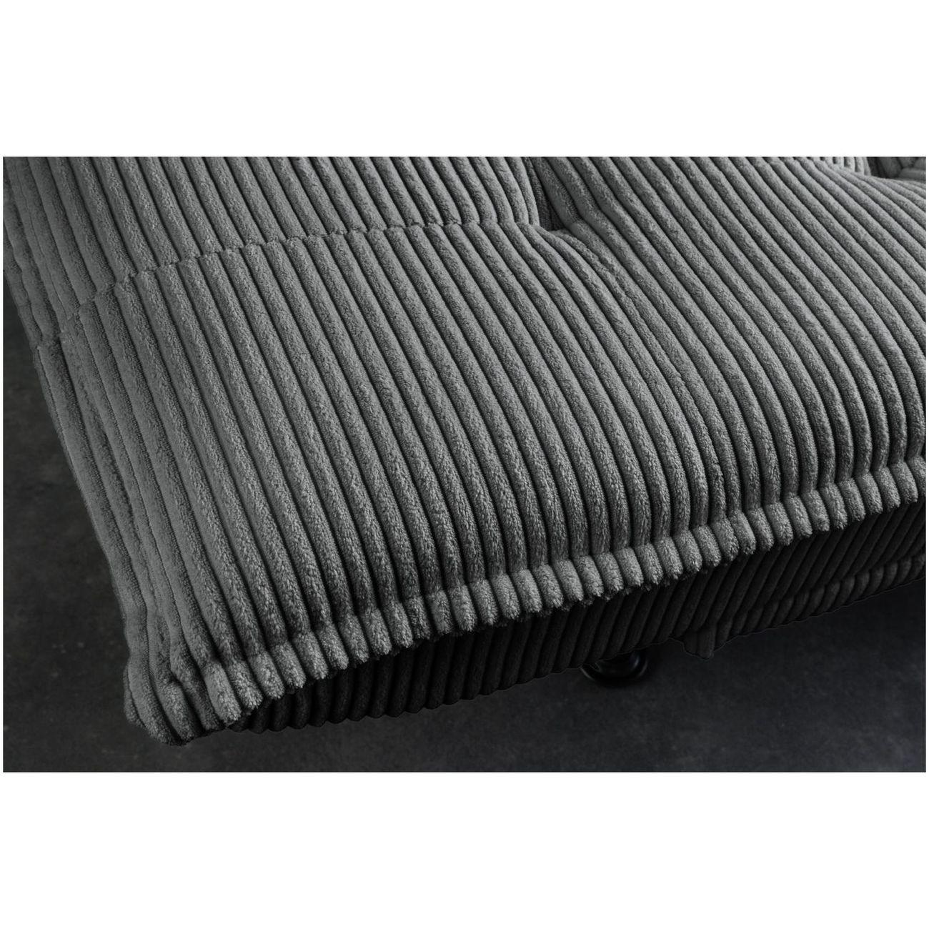 Bettsofa Montreux Cord Stoff grau 190