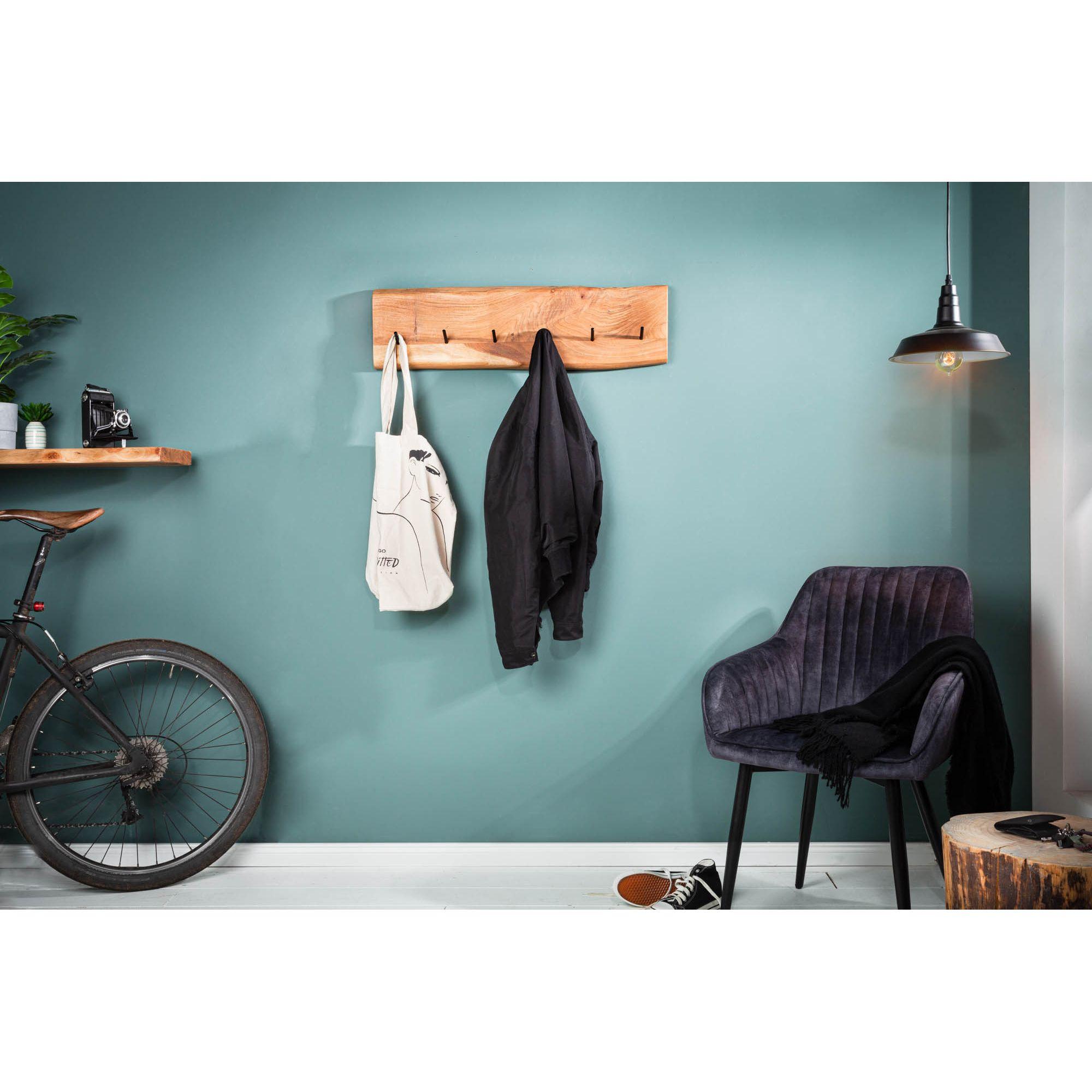 Wandgarderobe Eclipse 80cm Akazie Baumkante