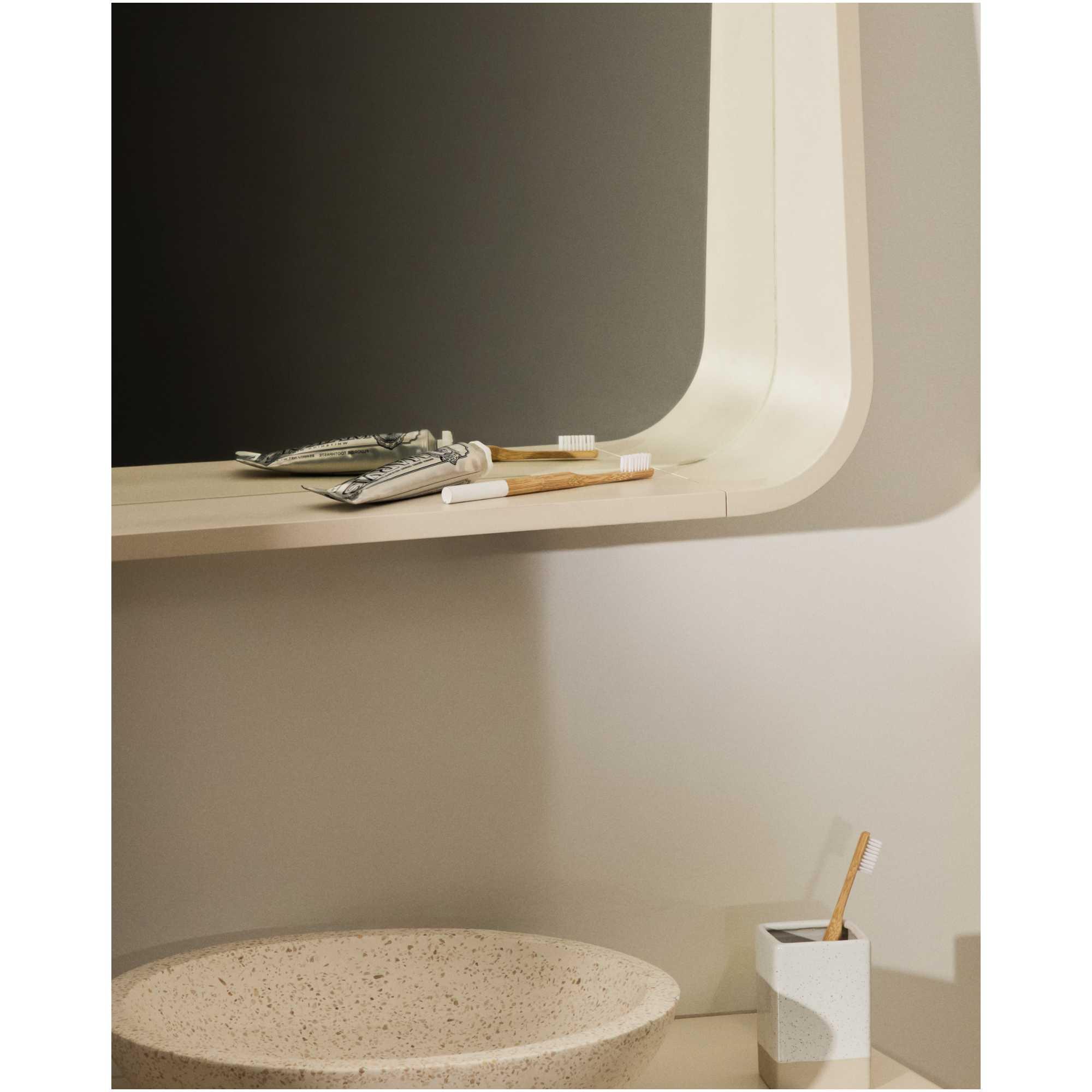 Wandspiegel Salaya Eschenschichtholz beige 90x60