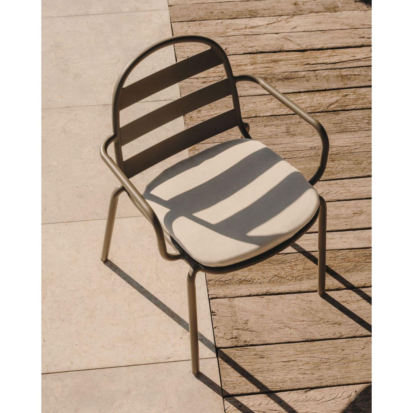 Kissen für Gartenstuhl Joncols in Beige 43x41