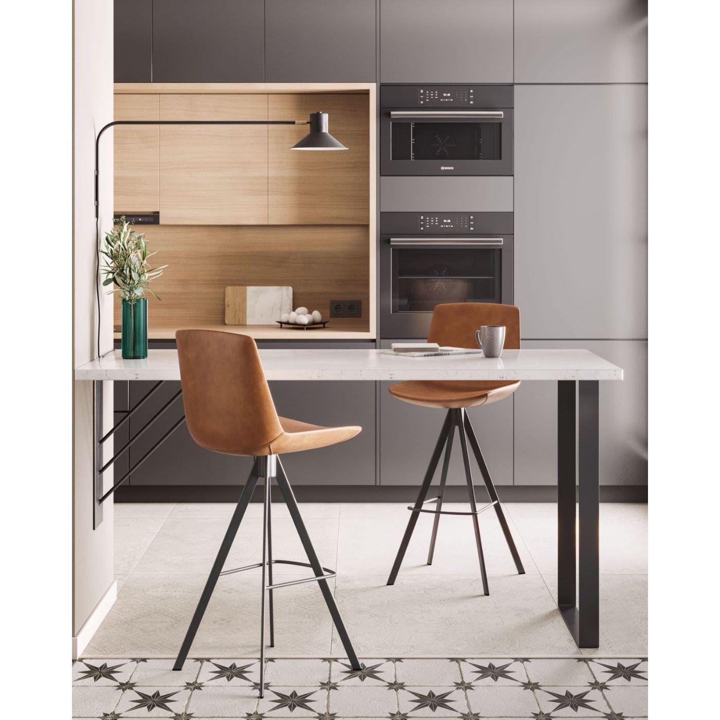Wandleuchte Aria Metall schwarz 86cm