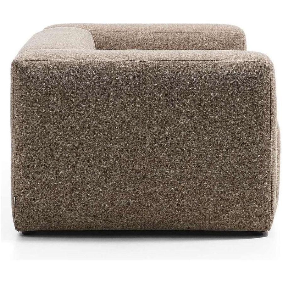 2-Sitzer-Sofa Blok in brauner Chenille 210 cm FSC Mix Credit