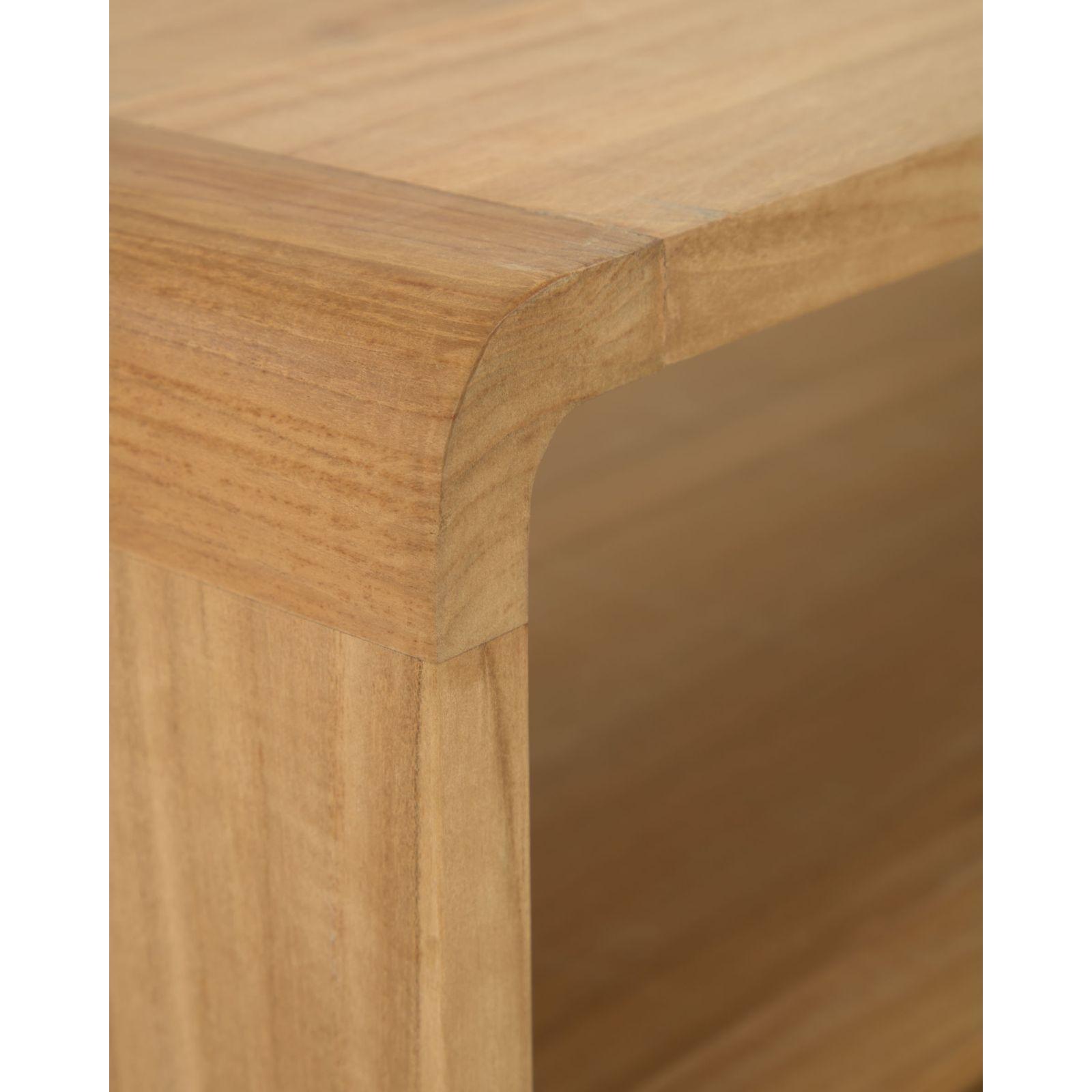 Badezimmermöbel Sabiela Wienergeflecht Teakholz 86x45