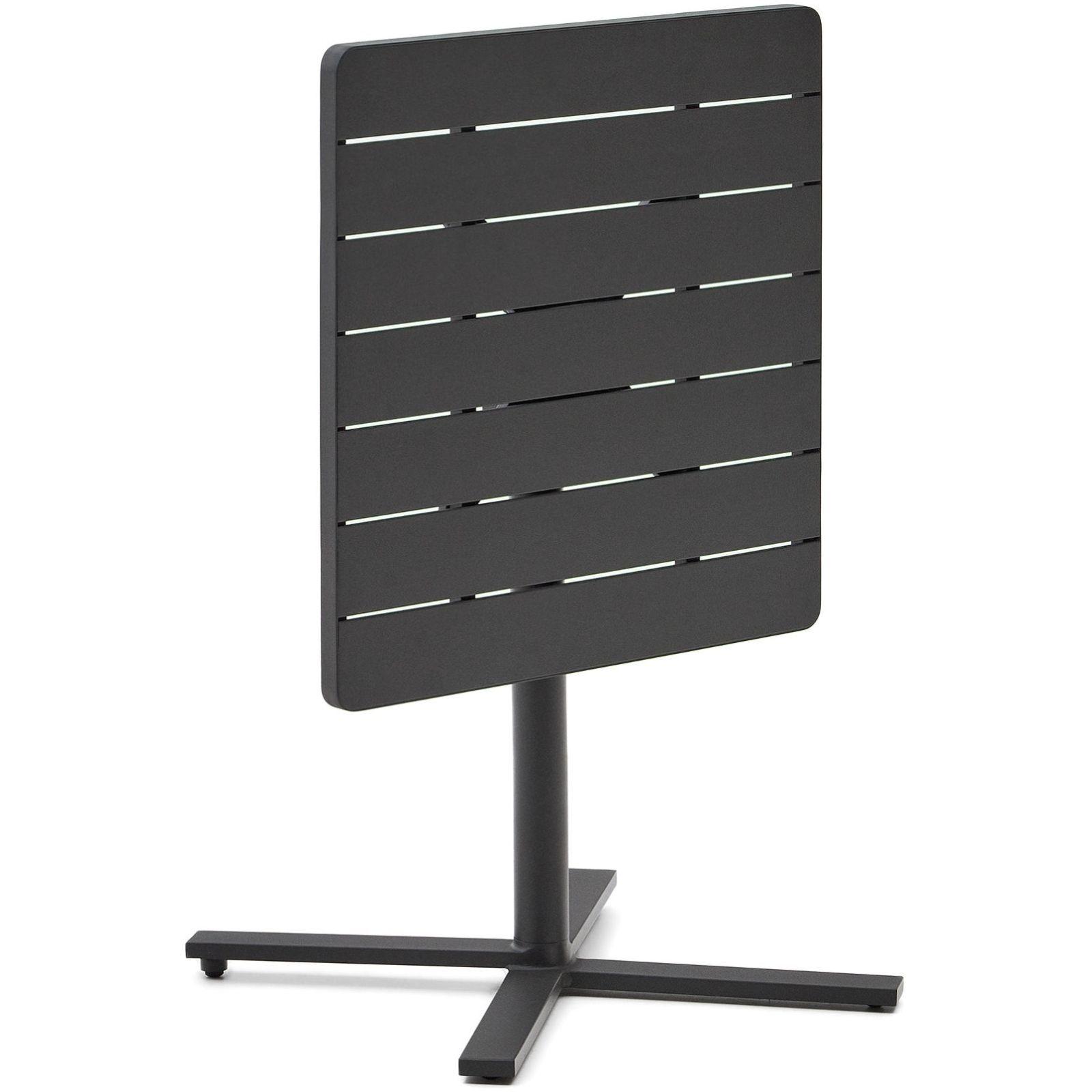 Garten Klapptisch quadratisch Torreta II Aluminium dunkelgrau 70x70
