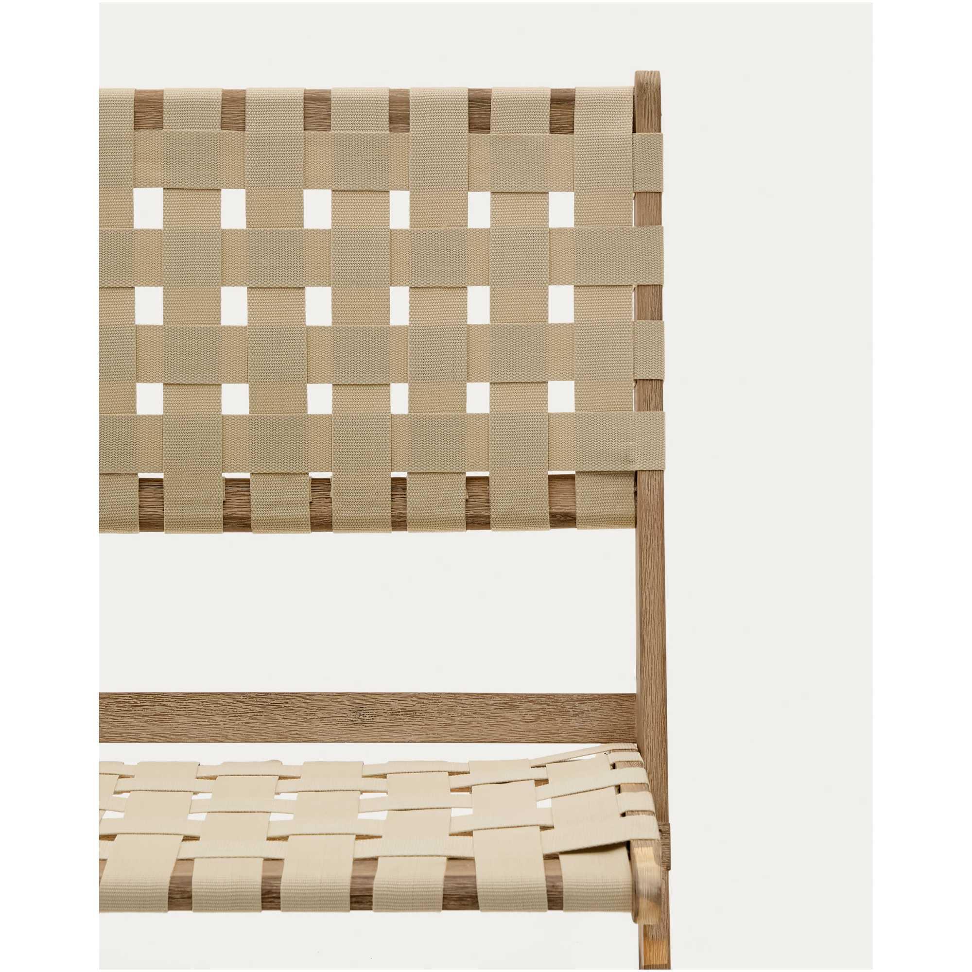 Gartensessel Klappstuhl Klappsessel Chabeli Akazienholz FSC Seil creme