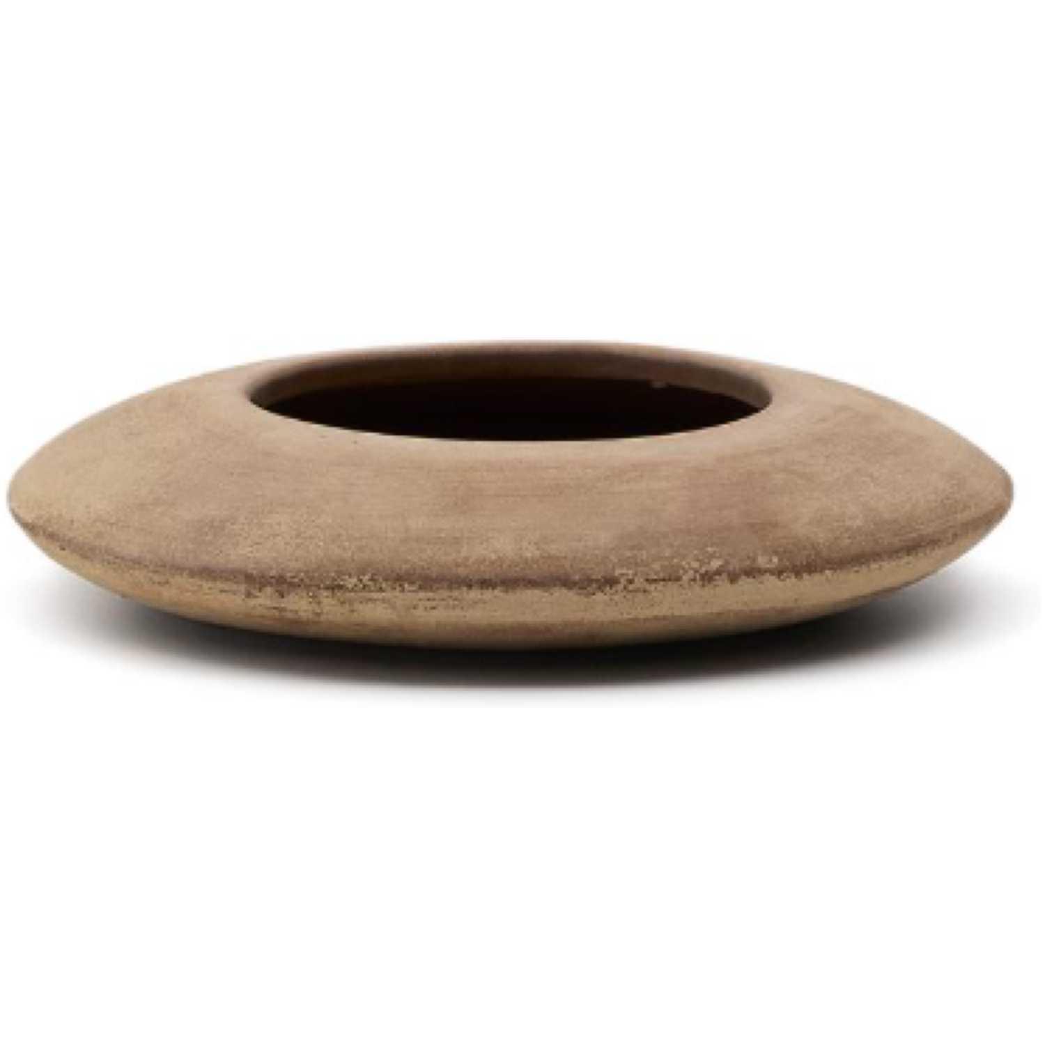 Blumentopf rund Rivor Terrakotta mit Finish in natürlichem Farbton 50x50