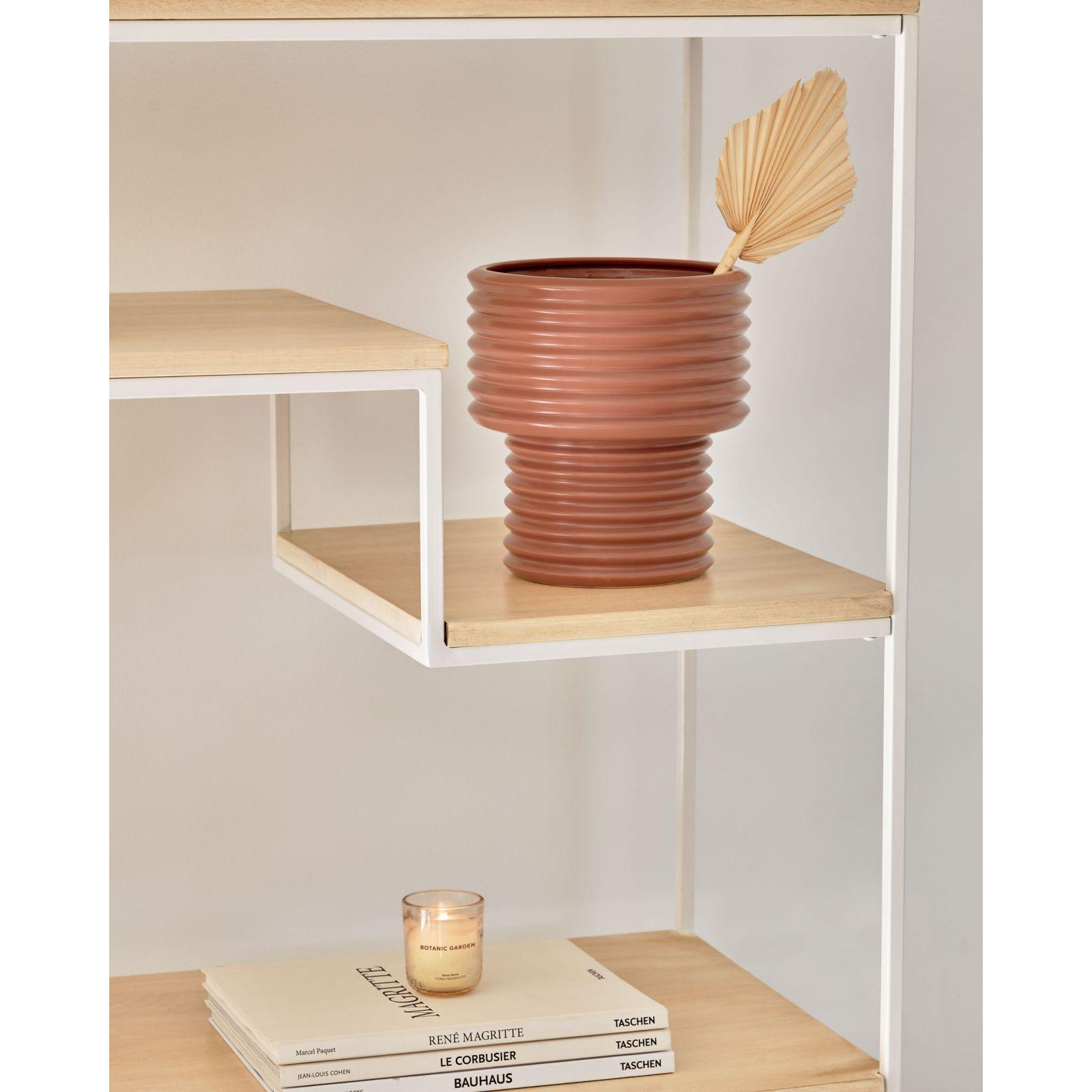Aleray Vase aus Keramik braun