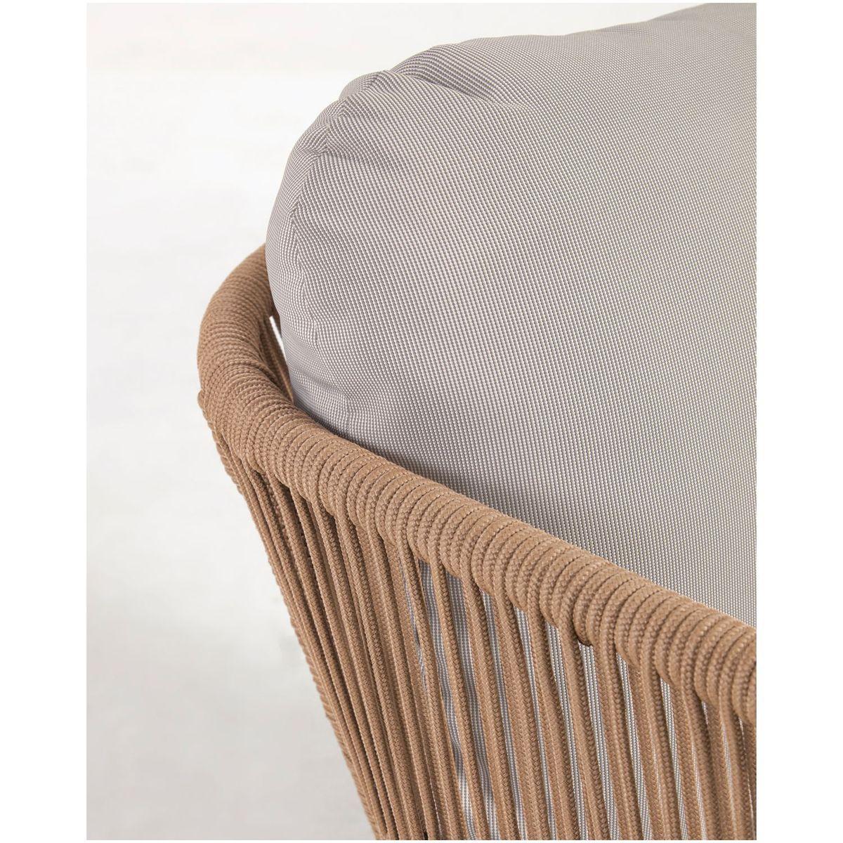 Gartensessel Catalina Cord Rope beige Akazienholz FSC
