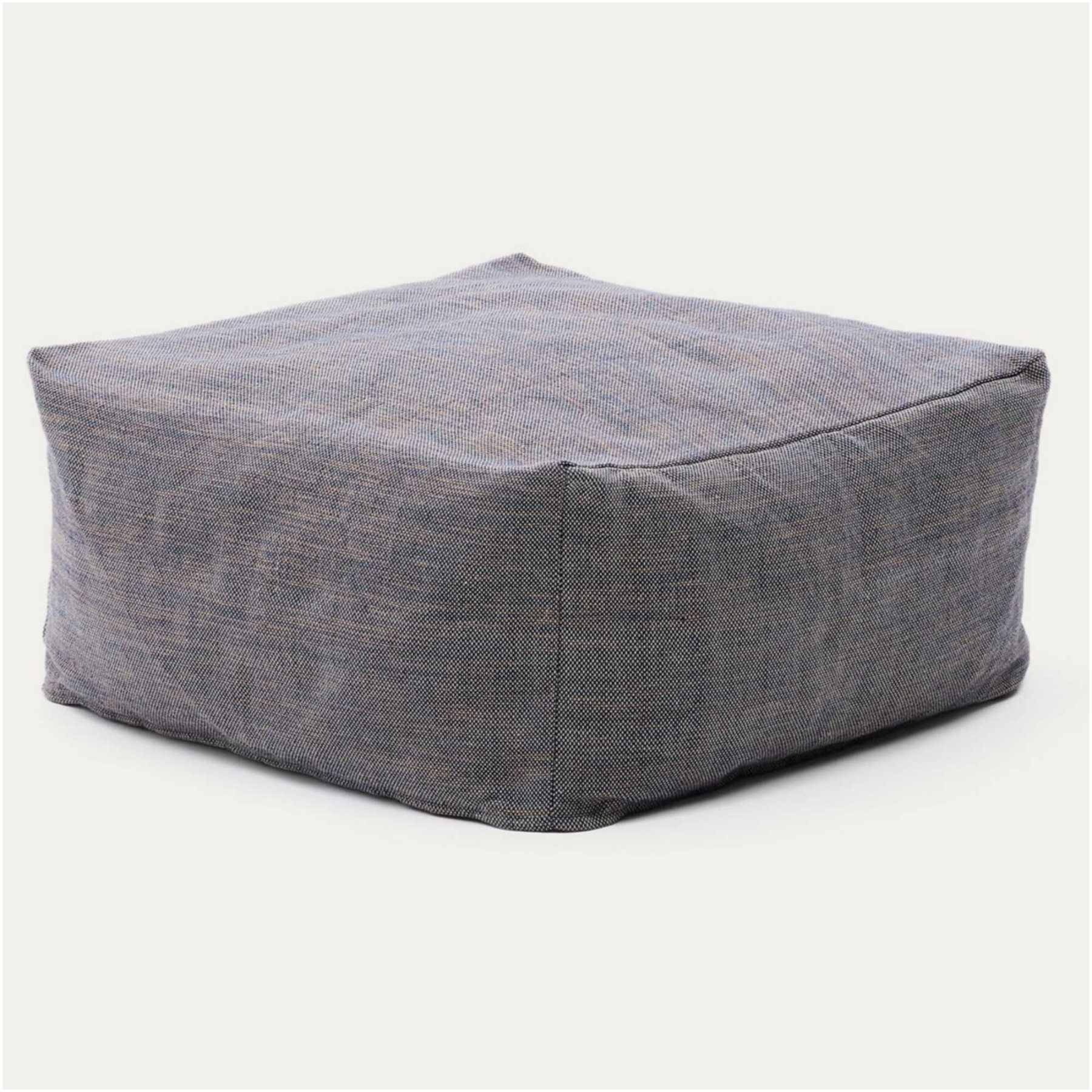 Hocker Pouf Vedell 100% PET dunkelblau 60x60