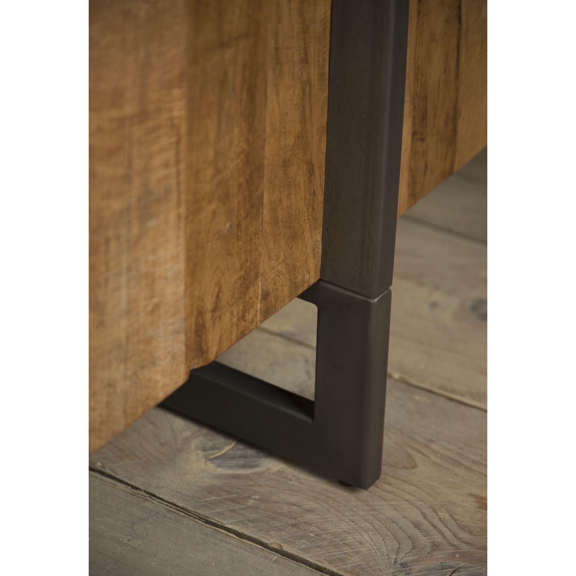 Massivholzschrank Rita 57x182 Teakholz rechts
