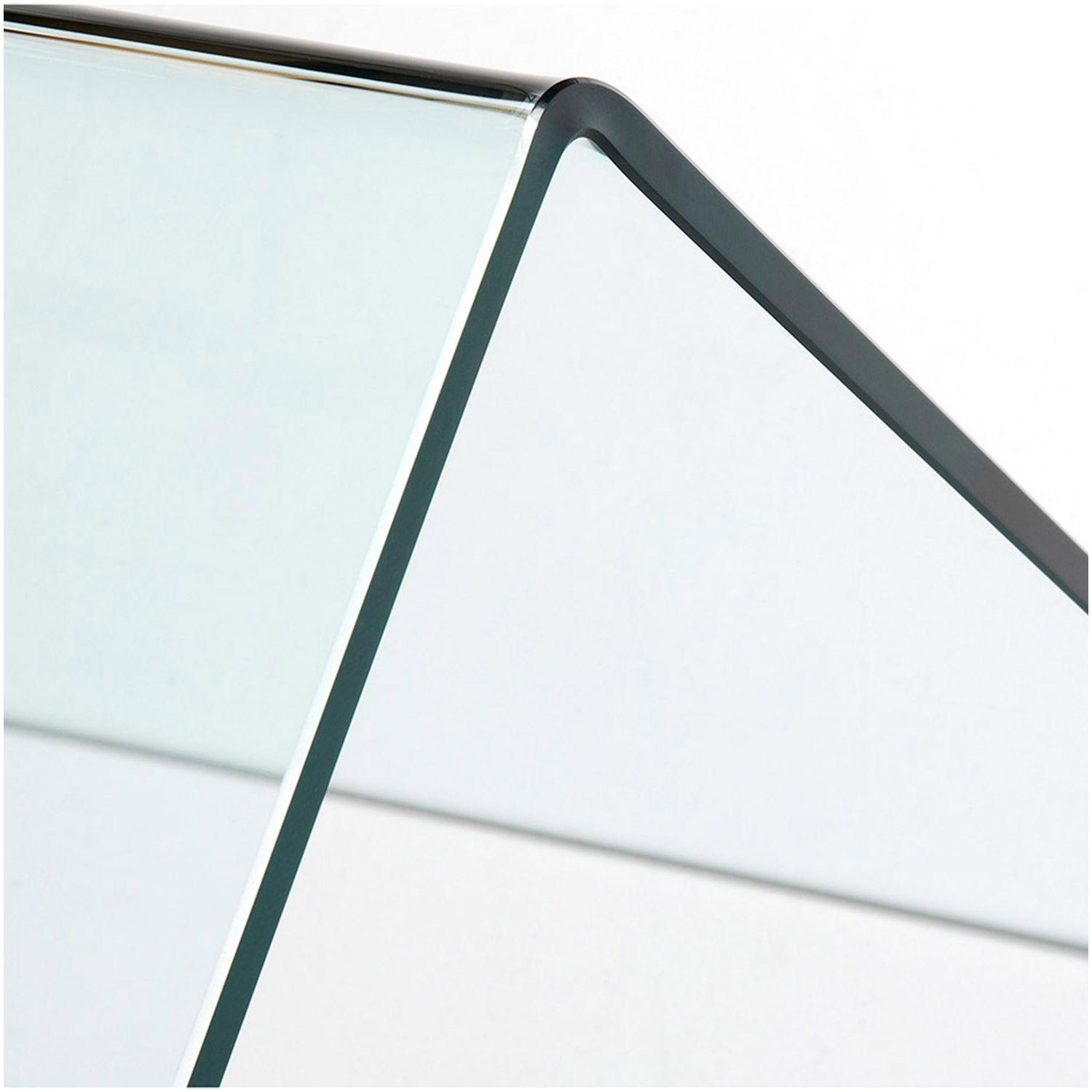 Schreibtisch Burano Glas transparent 125x70