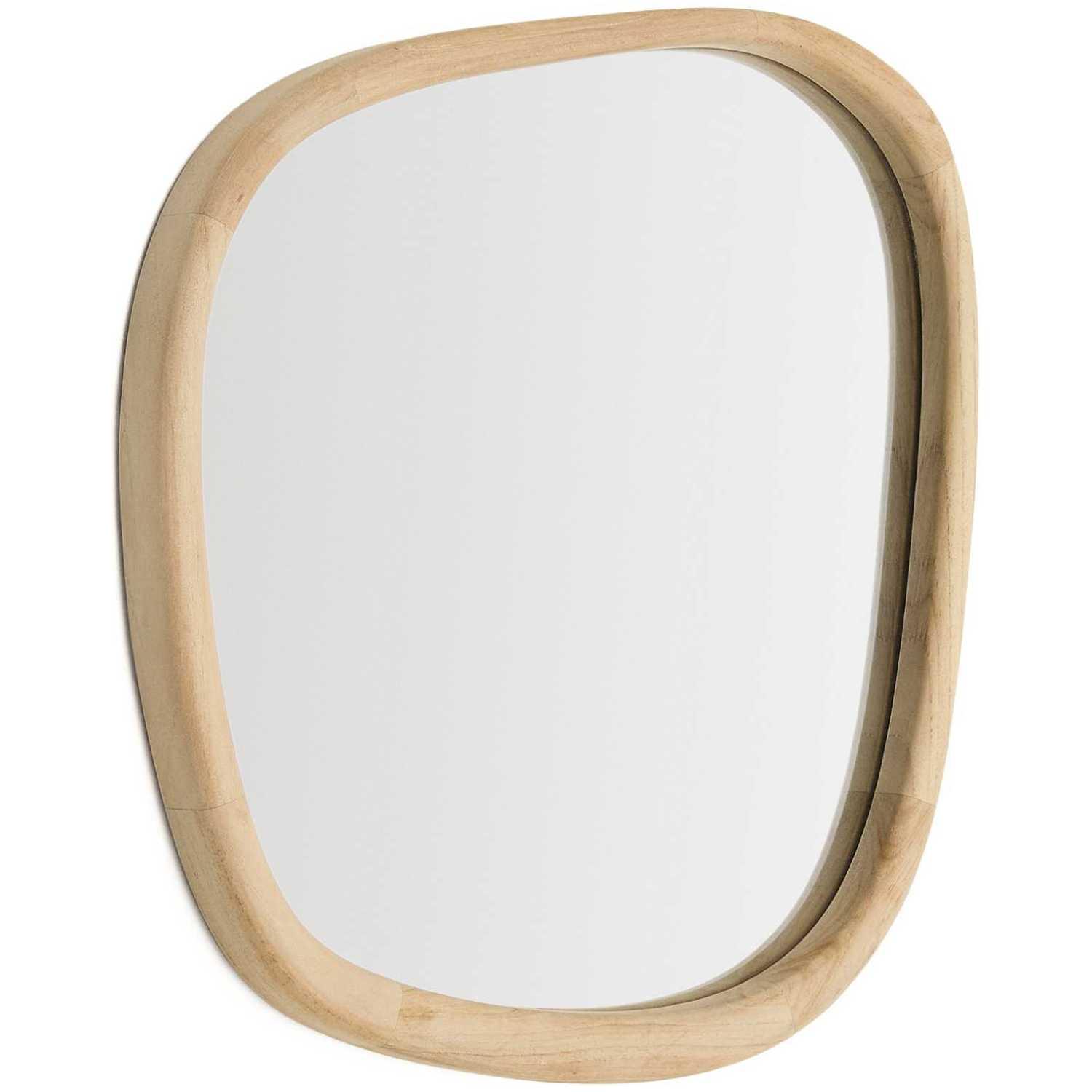 Wandspiegel Alura organisch Teakholz natur 45.5x47 FSC 100%