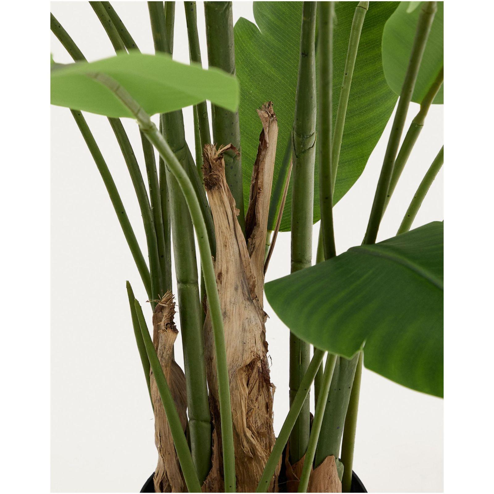 Kunstpflanze Banano mit schwarzem Topf 210 cm
