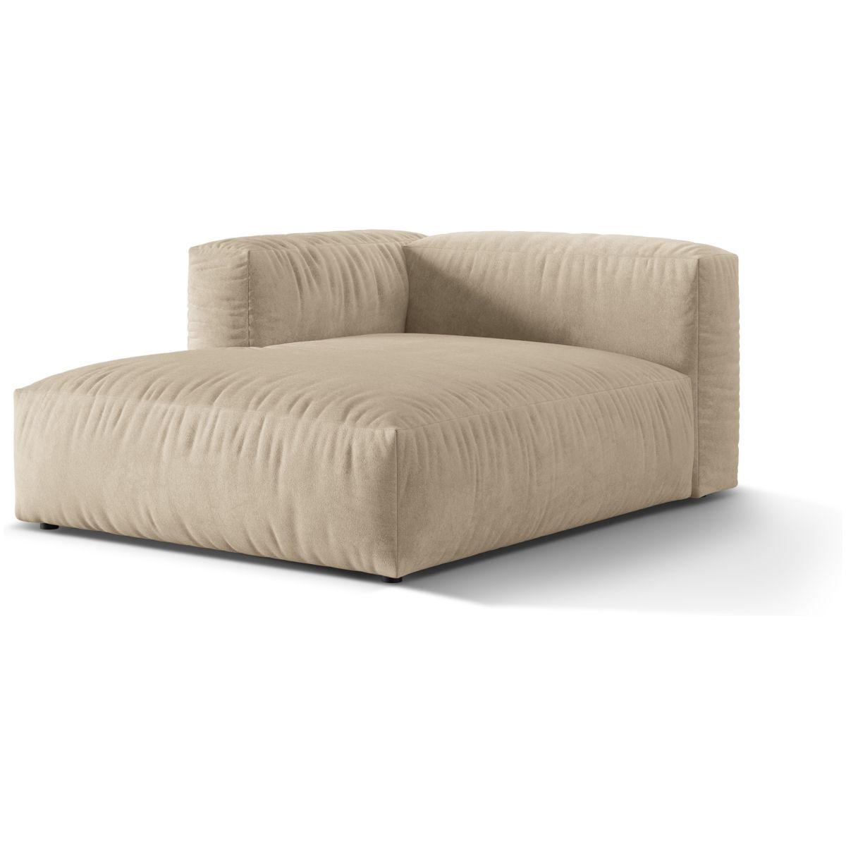 Chaise Longue Martina 176x120x75 - Ausrichtung: links - Bezug: Velvet (Vogue), Light Beige