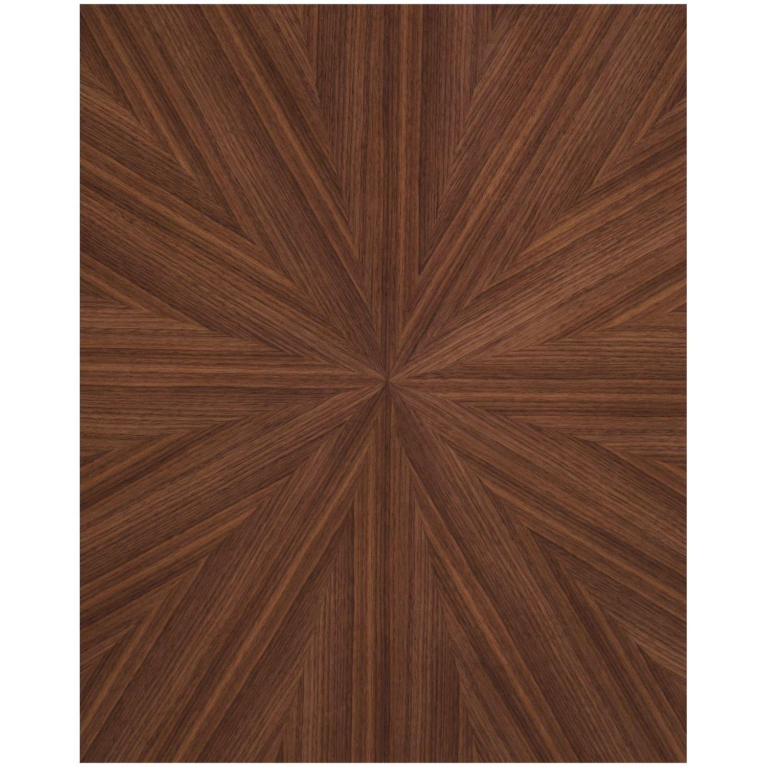 Esstisch Holztisch rund Naanim Nussholzfurnier 100x100