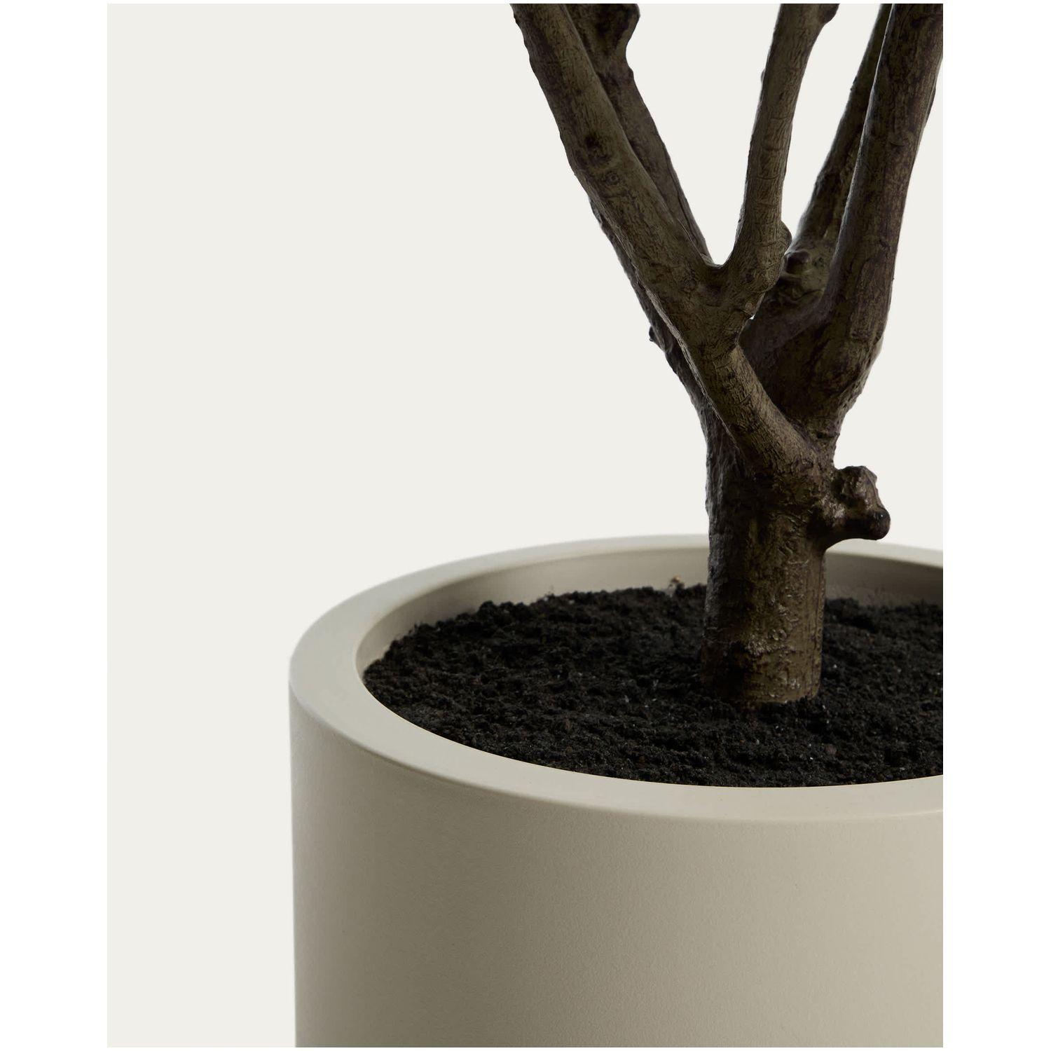 Kunstpflanze künstlicher Essigbaum mit weissem Topf 185