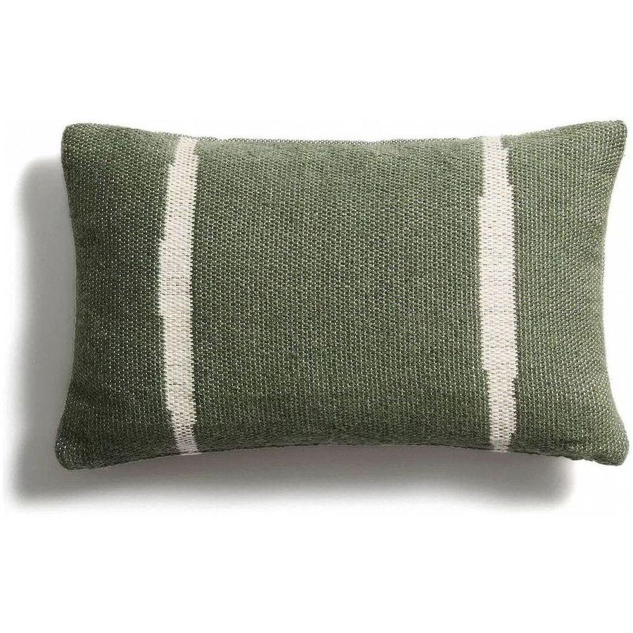 Kissenbezug Daila mit Ikat-Muster 100% PET Jacquard grün 30x50