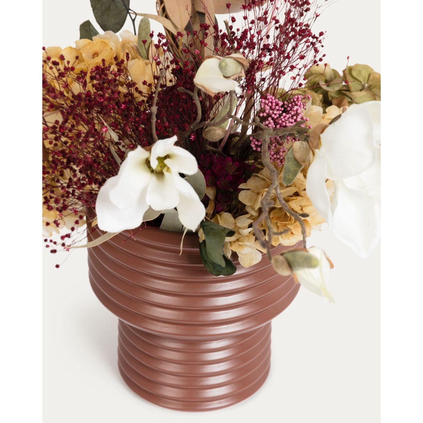Aleray Vase aus Keramik braun