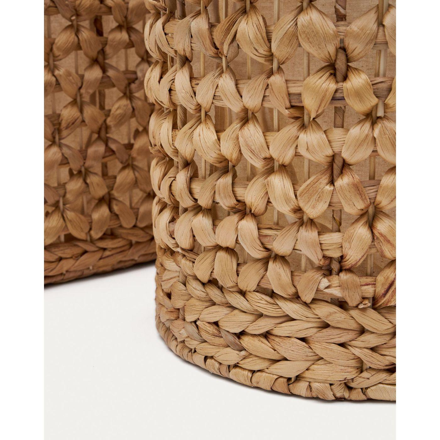 Wäschekörb Tressa Rattan natur (2er-Set)