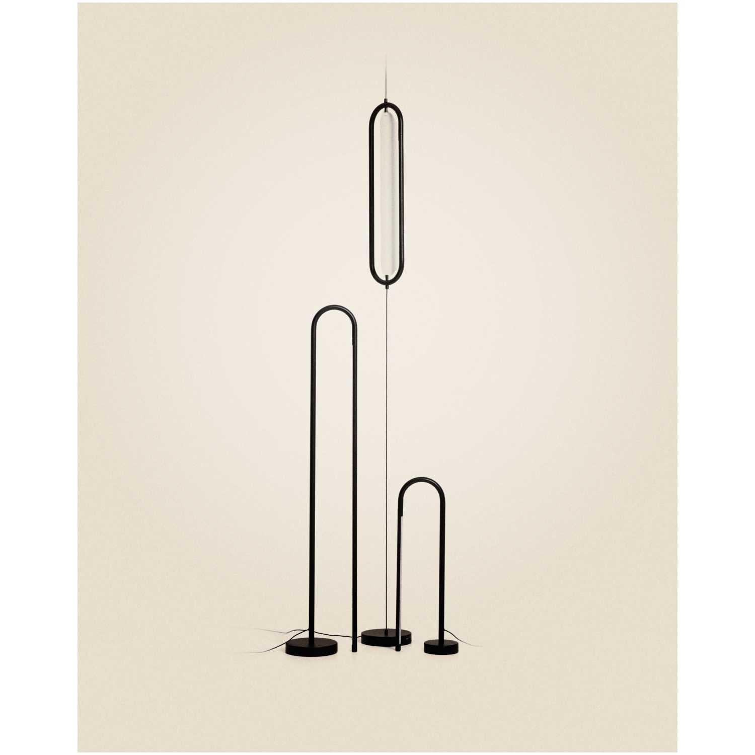 Deckenleuchte Bow aus schwarzem Aluminium Ø 16 cm