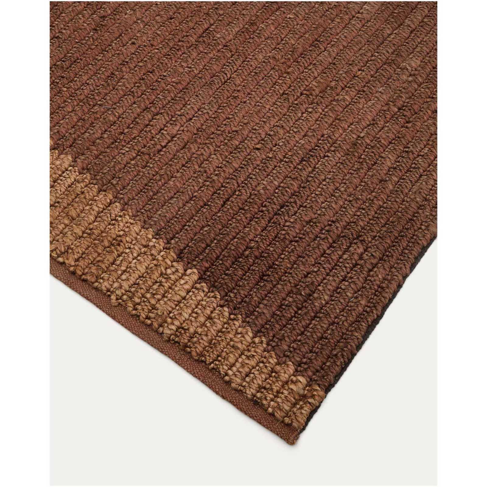 Juteteppich Mandi terracottafarben 200x300