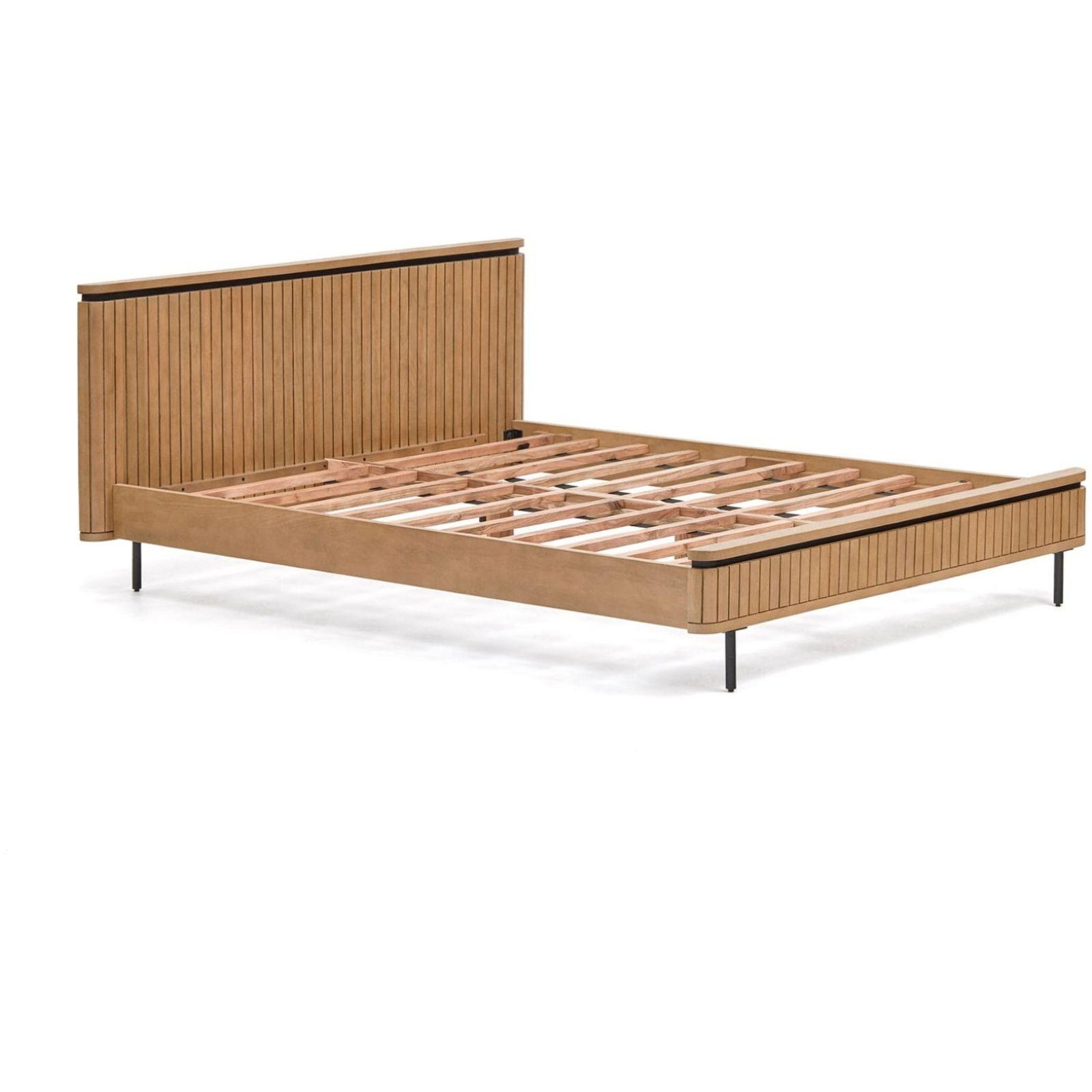 Holzbett Licia Mangoholz natur 160x200