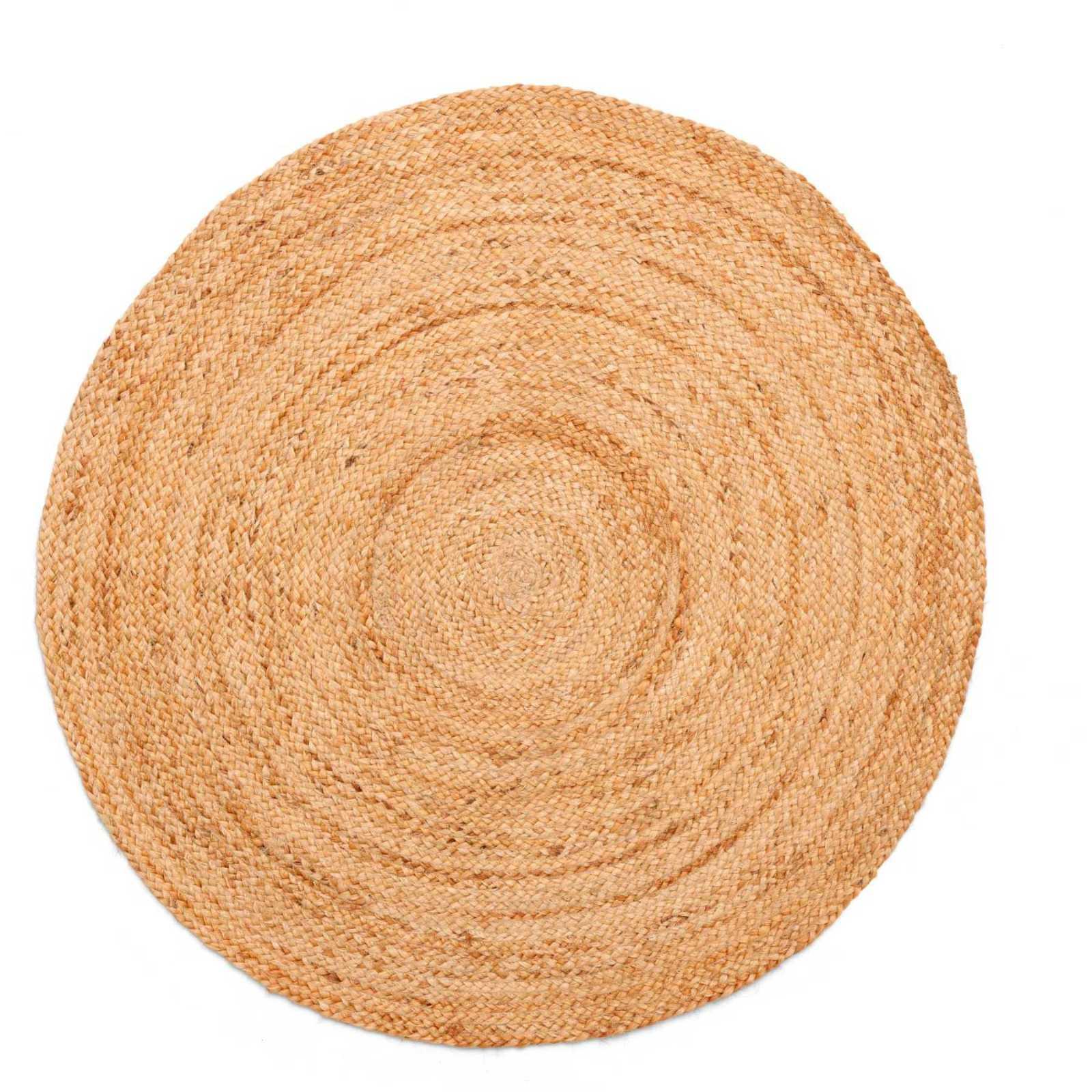 Teppich rund Jute natur 150x150